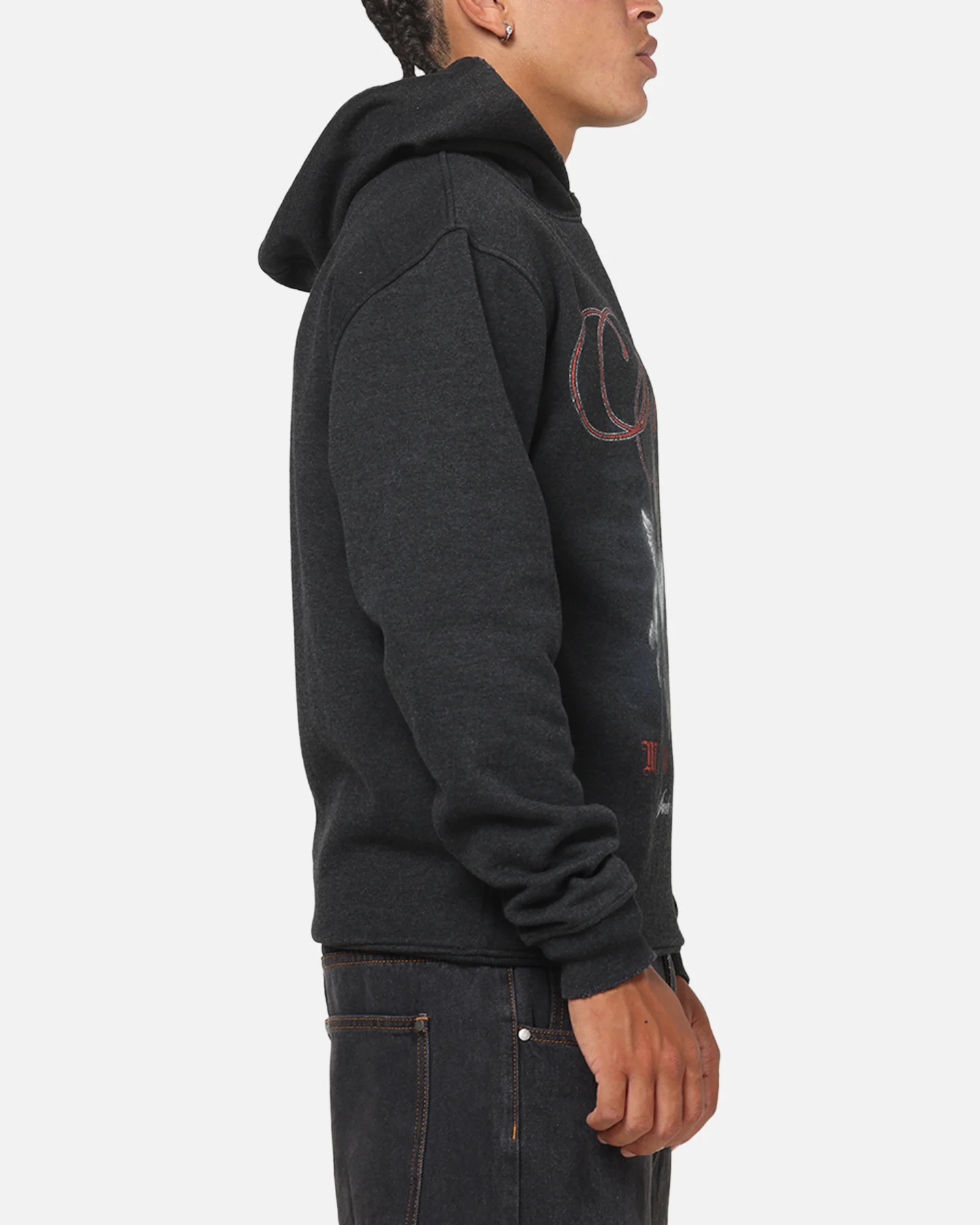 Saint Morta Heavens Kitchen Boxy Hoodie Black Wash - Image 4