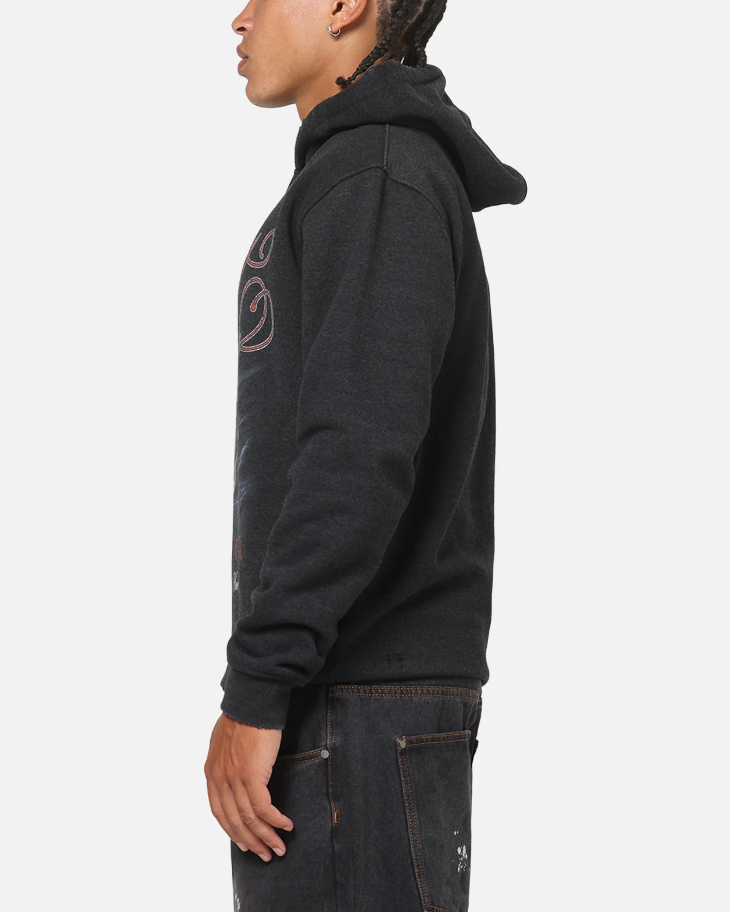Saint Morta Heavens Kitchen Boxy Hoodie Black Wash - Image 5