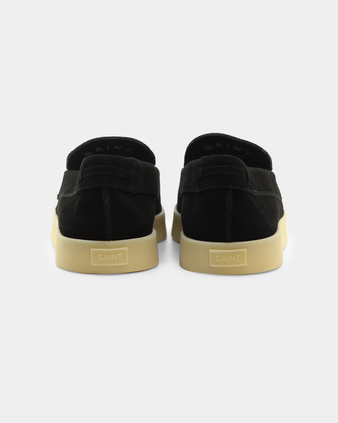 Saint Morta Hemisphere Suede Slip On Loafer Black/Gum - Image 4