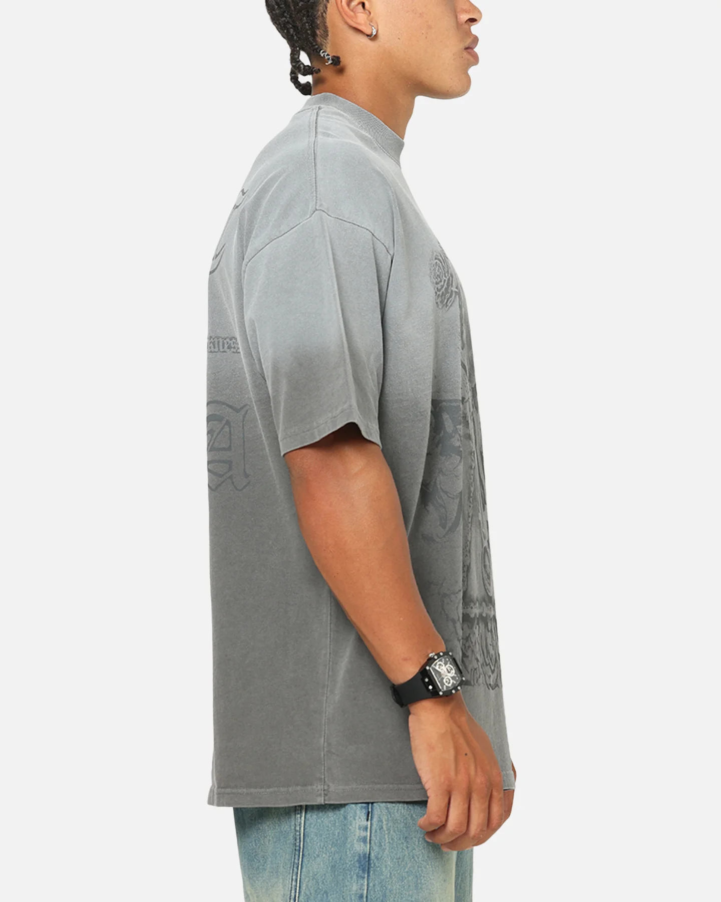 Saint Morta Holy Ghost T-Shirt Washed Charcoal - Image 5