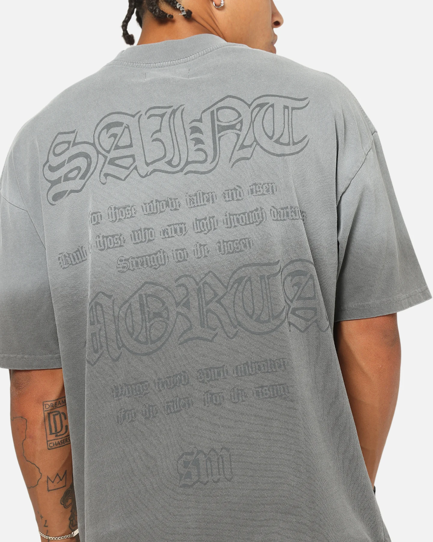 Saint Morta Holy Ghost T-Shirt Washed Charcoal - Image 8