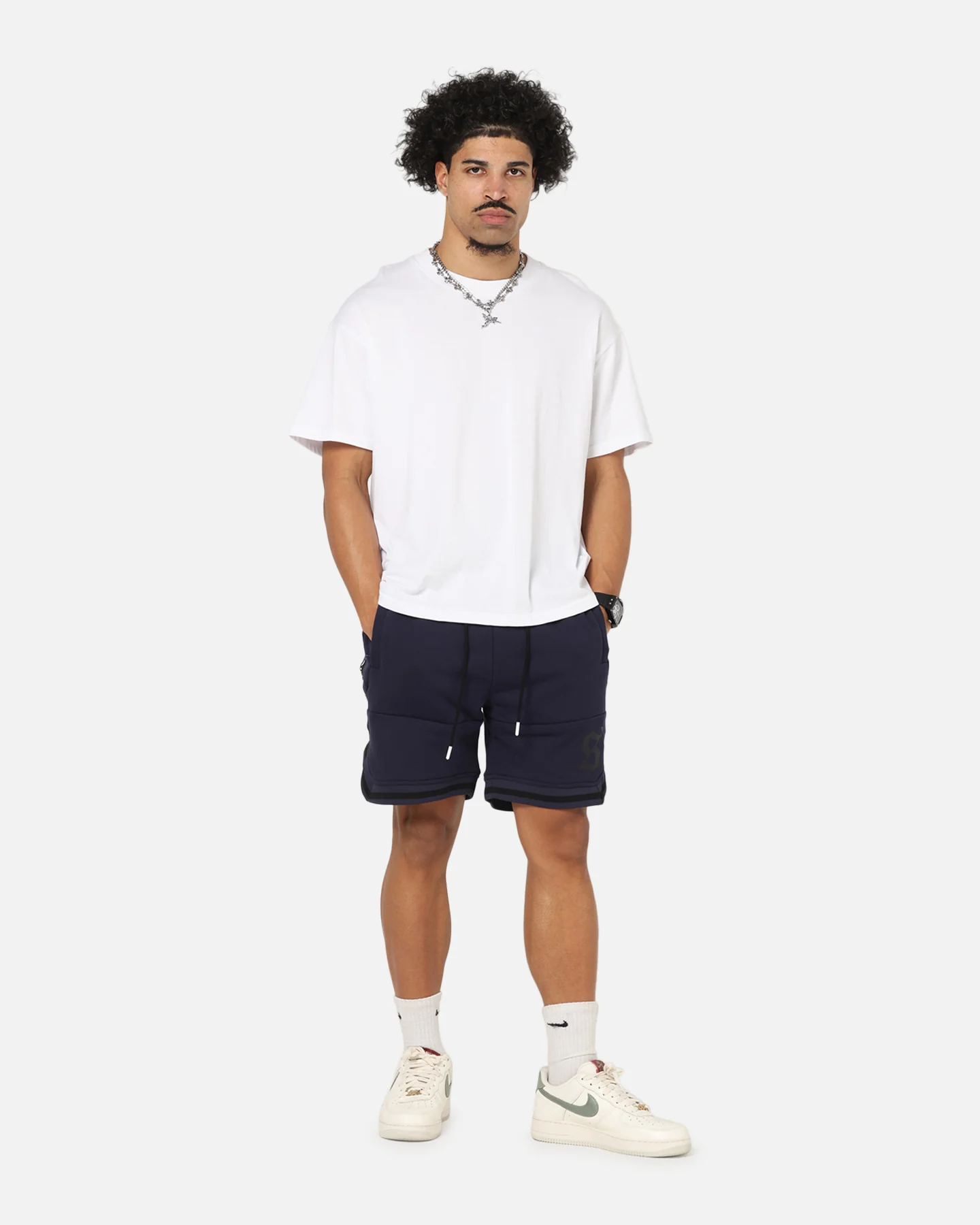 Saint Morta Icon X Fleece Short Indigo - Image 2