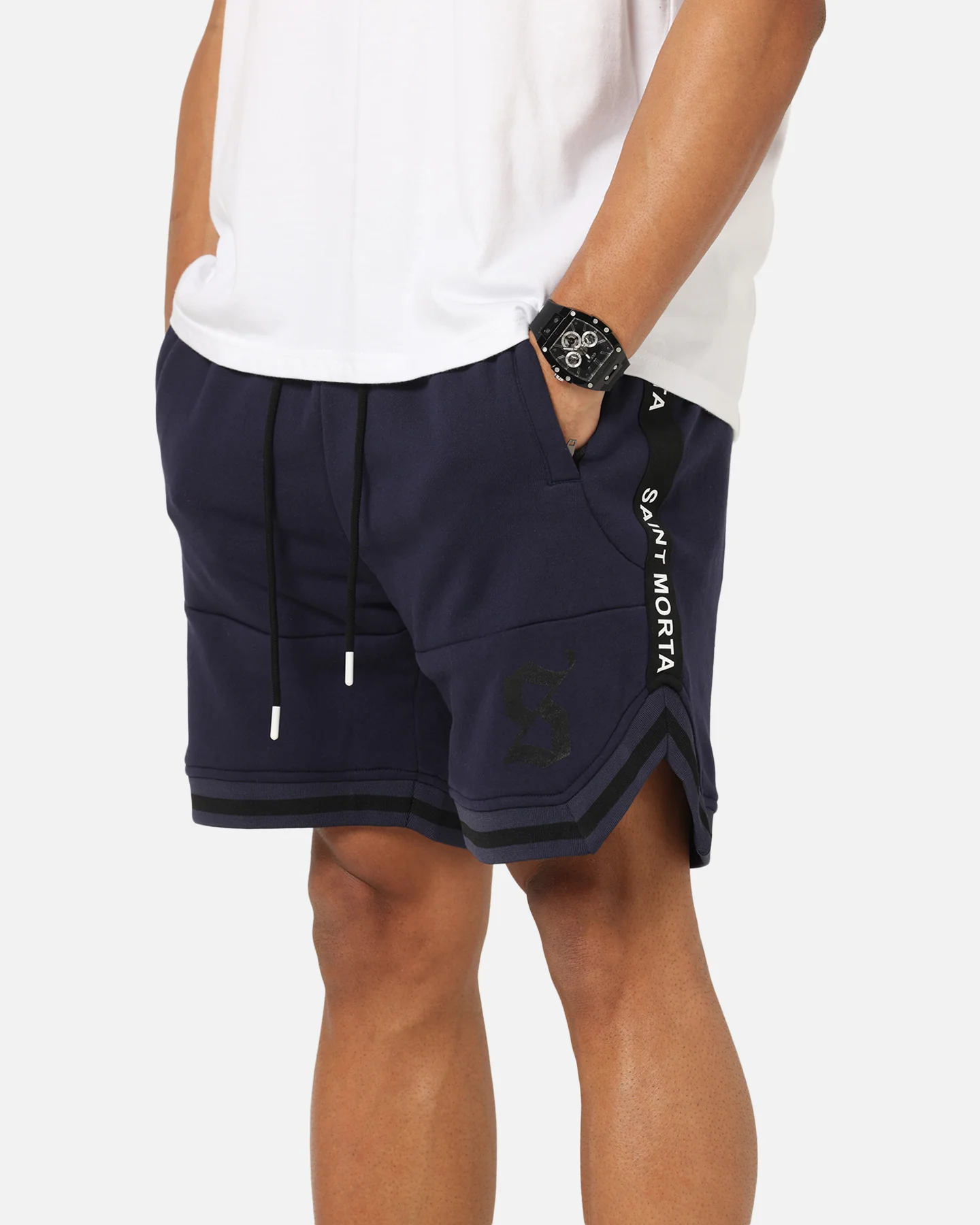 Saint Morta Icon X Fleece Short Indigo - Image 3