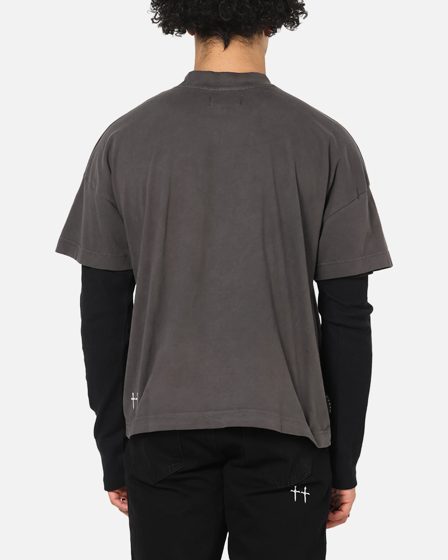 Saint Morta Kingdomcome Long Sleeve T-Shirt Washed Charcoal - Image 3