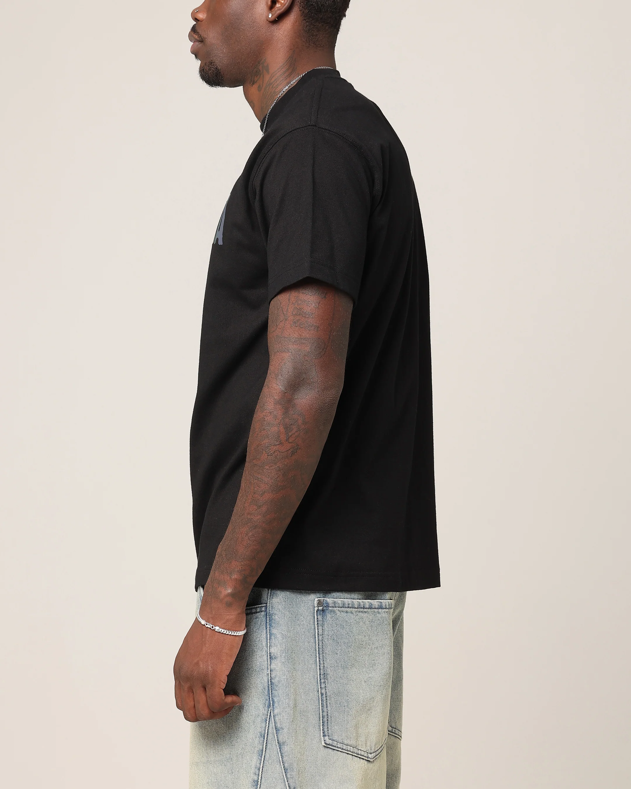 Saint Morta Lafayette V2 Ages T-Shirt Black/Iridescent - Image 6