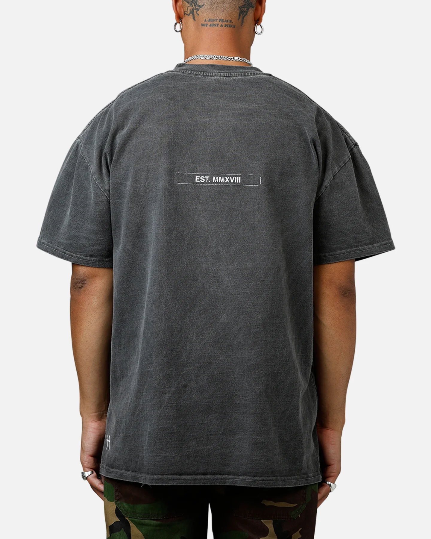 Saint Morta Liberty Boxy T-Shirt Black Wash - Image 2