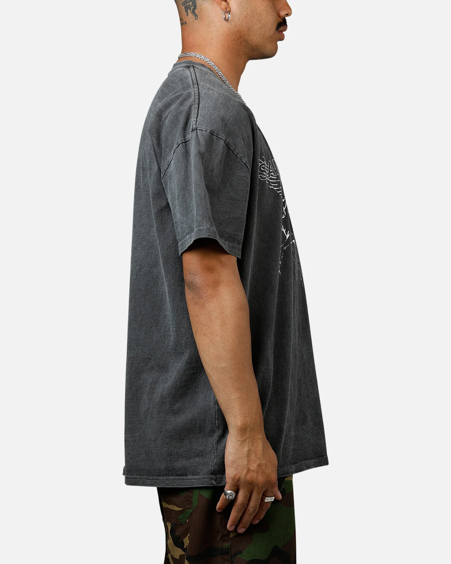 Saint Morta Liberty Boxy T-Shirt Black Wash - Image 4