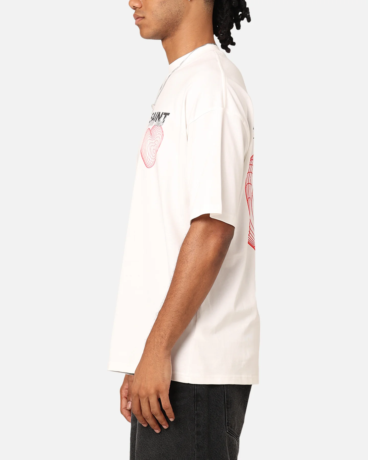 Saint Morta Lovers Club T-Shirt Off White - Image 6