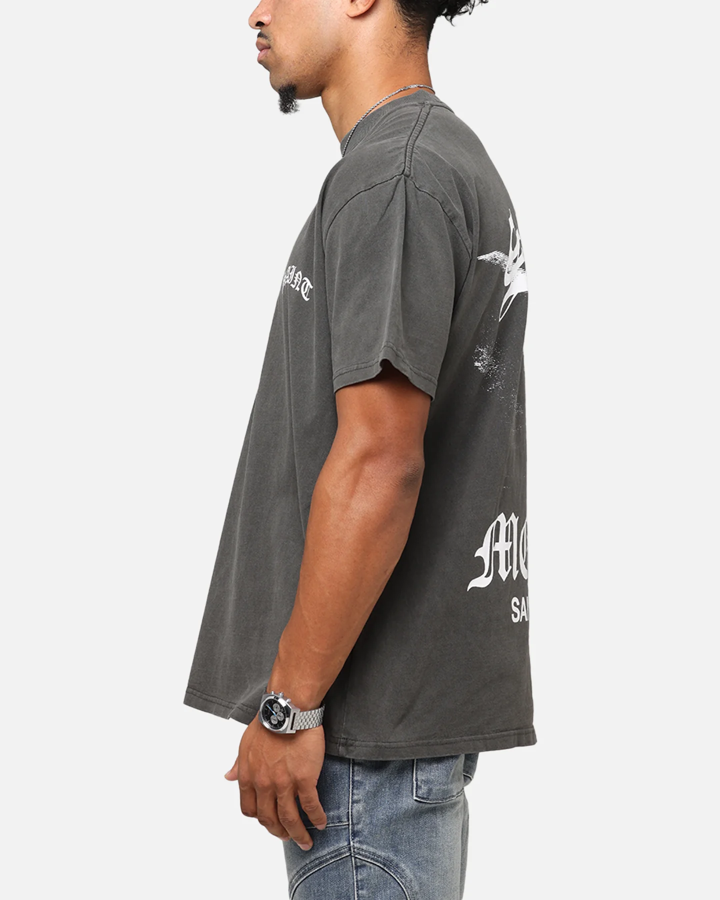 Saint Morta Maiden Boxy T-Shirt Black Wash - Image 6