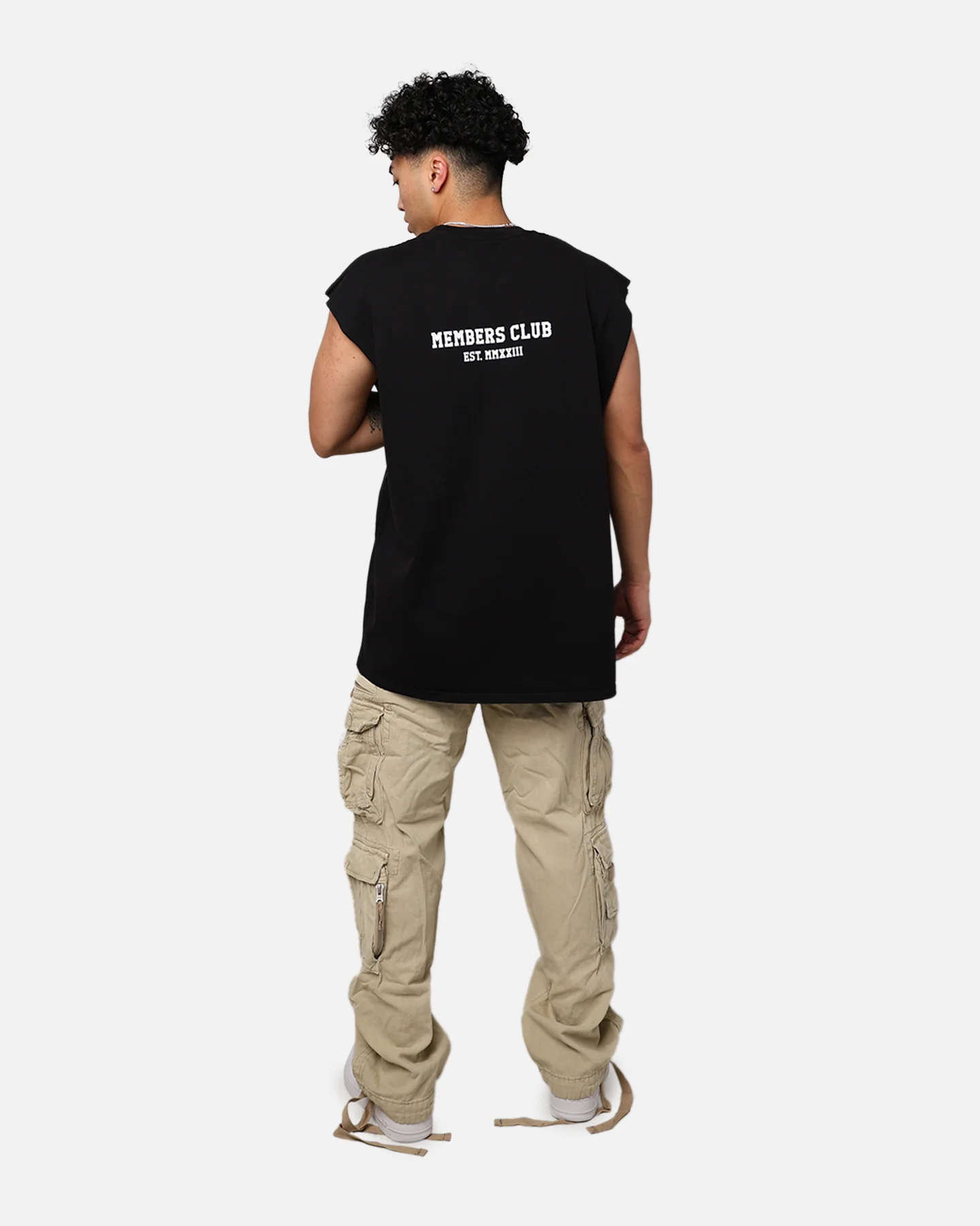 Saint Morta Members Club Muscle T-Shirt Black - Image 3
