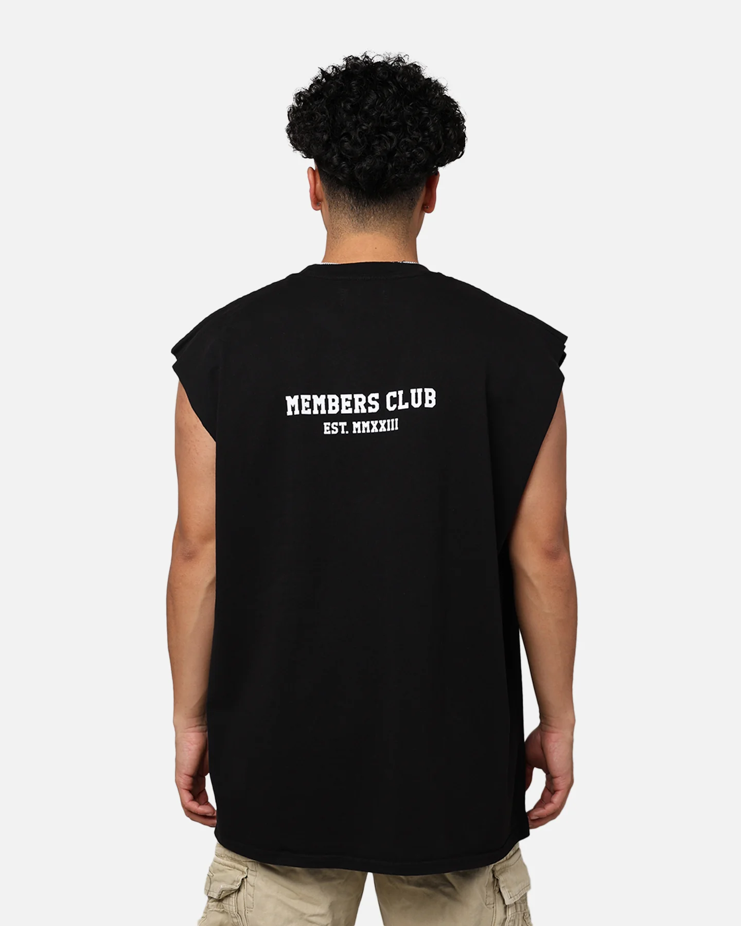 Saint Morta Members Club Muscle T-Shirt Black - Image 5
