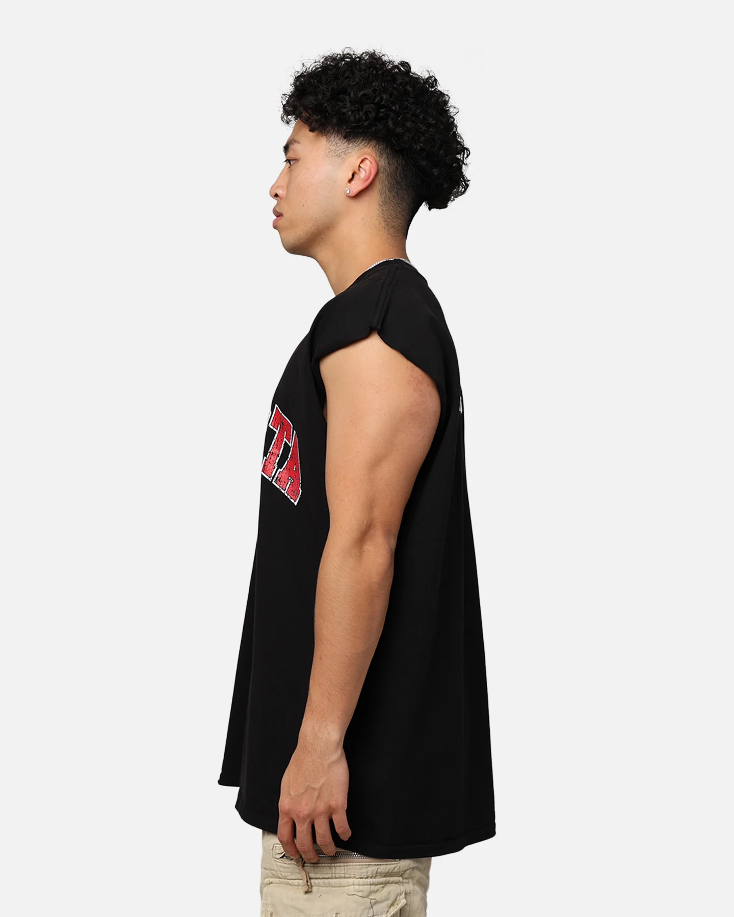 Saint Morta Members Club Muscle T-Shirt Black - Image 7