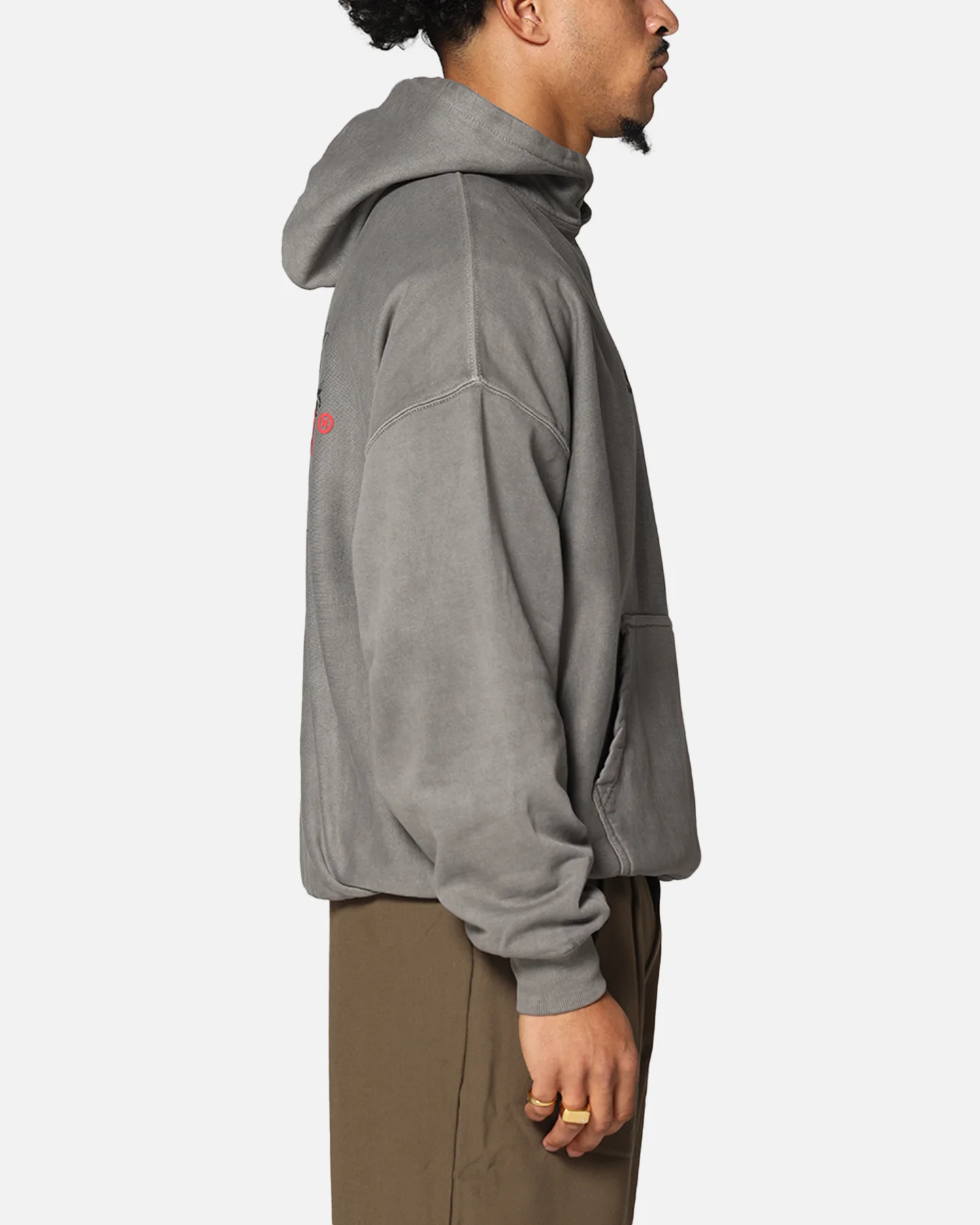 Saint Morta Memoriam Boxy Hoodie Washed Charcoal - Image 5