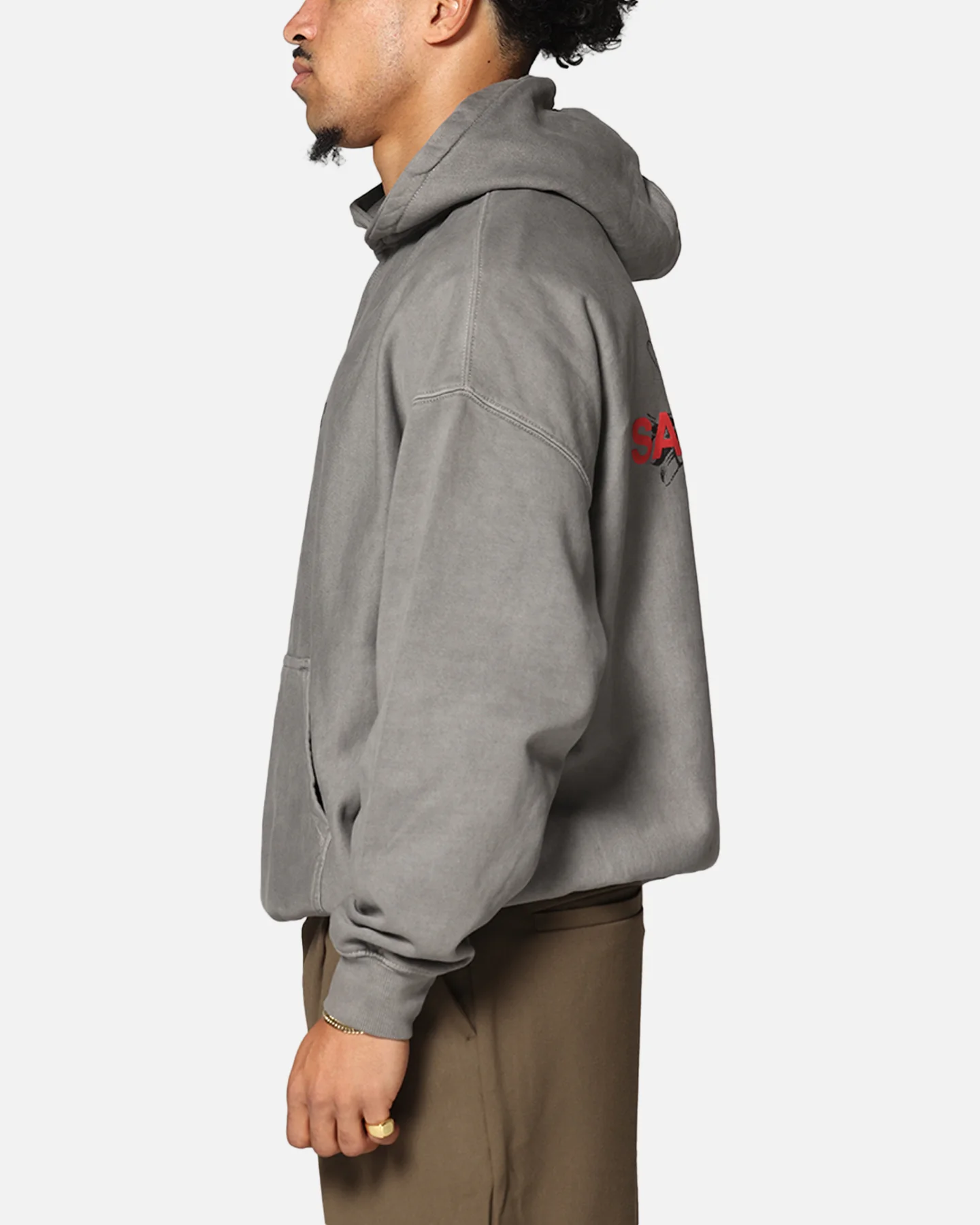 Saint Morta Memoriam Boxy Hoodie Washed Charcoal - Image 6