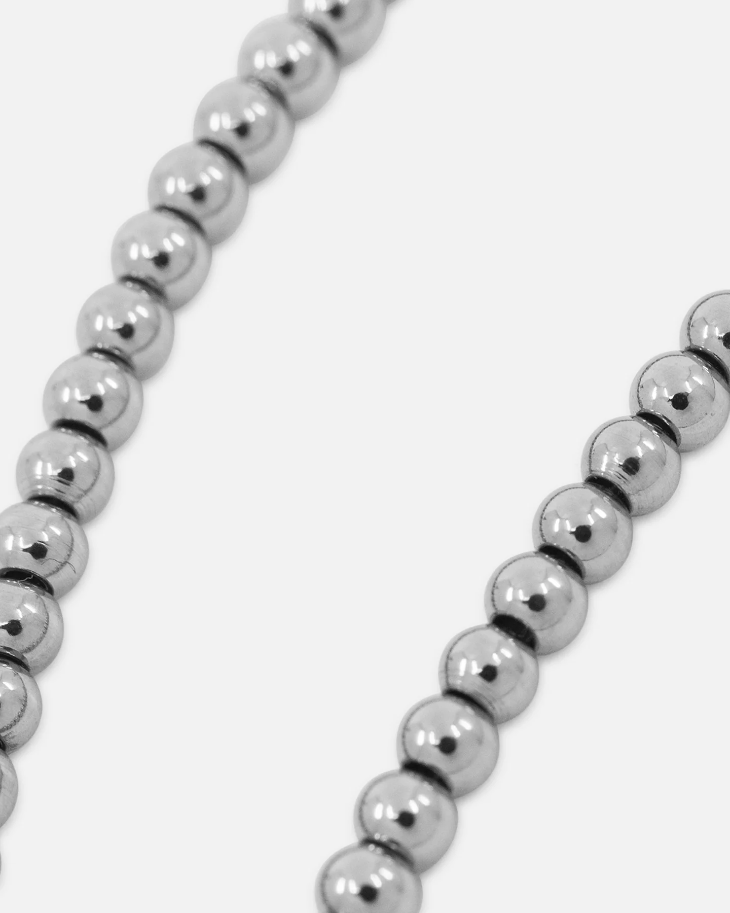 Saint Morta Mini Chrome Balls Bracelet White Gold - Image 4