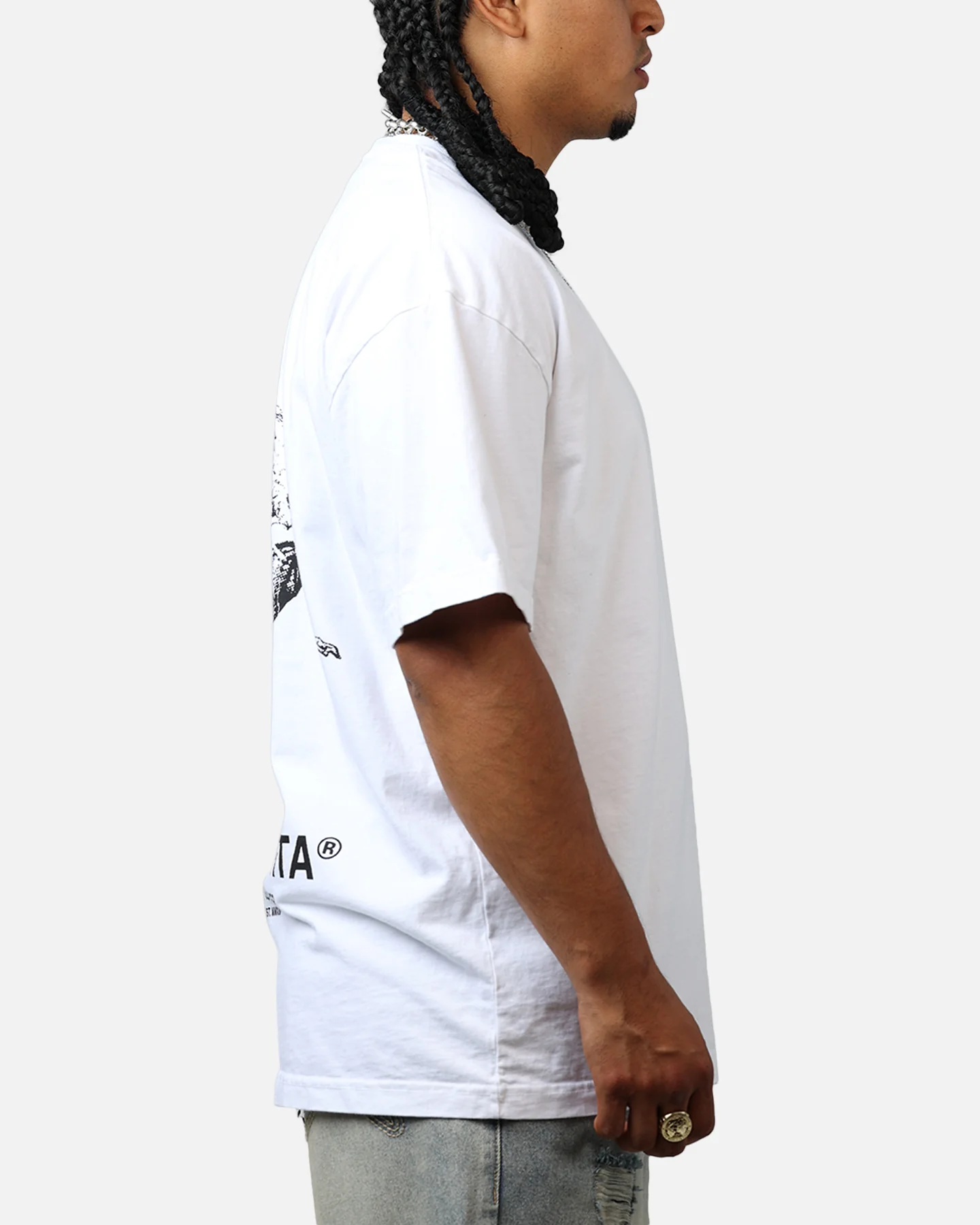 Saint Morta Nothing Is Forever Drop T-Shirt White - Image 4