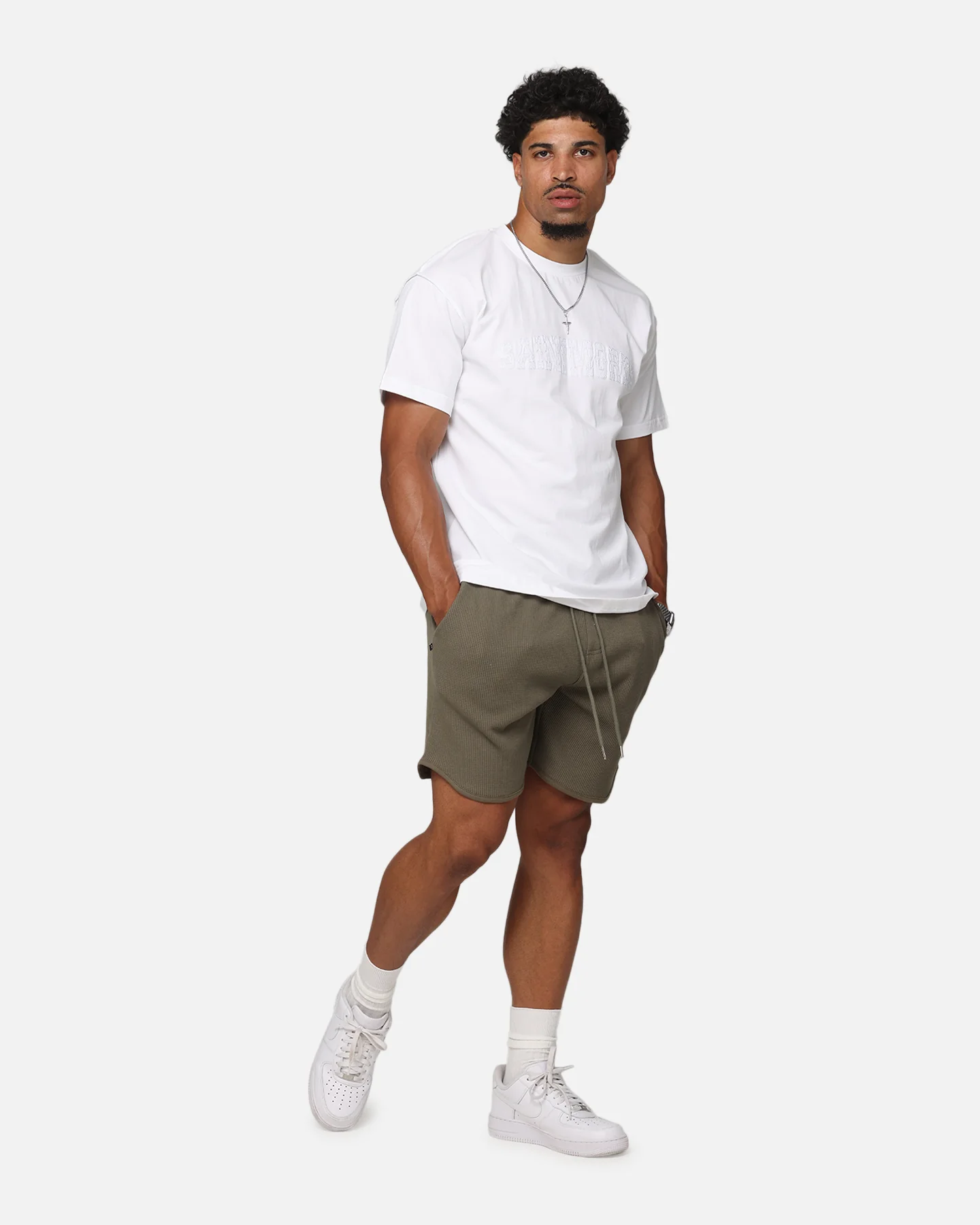 Saint Morta Oklahoma Xweave Lafayette T-Shirt White/White - Image 2