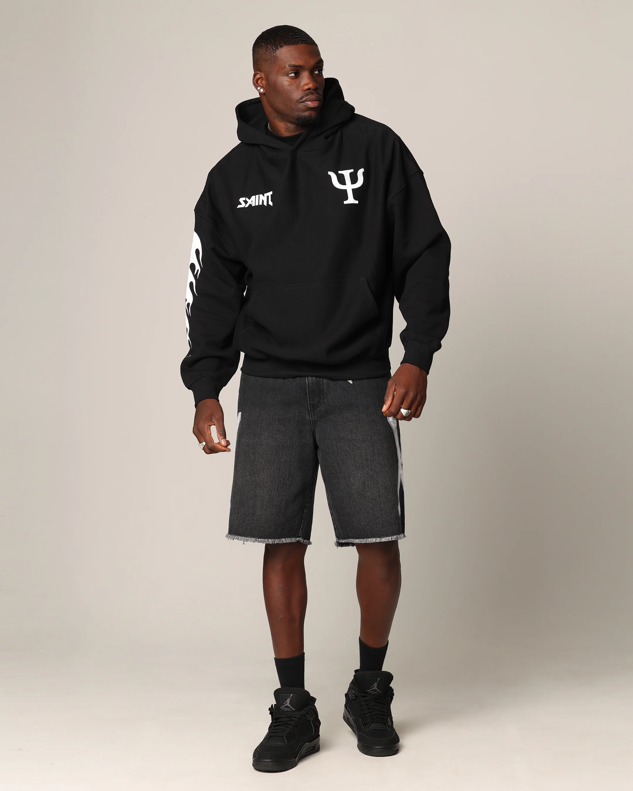 Saint Morta Olympia Hoodie Black - Image 4