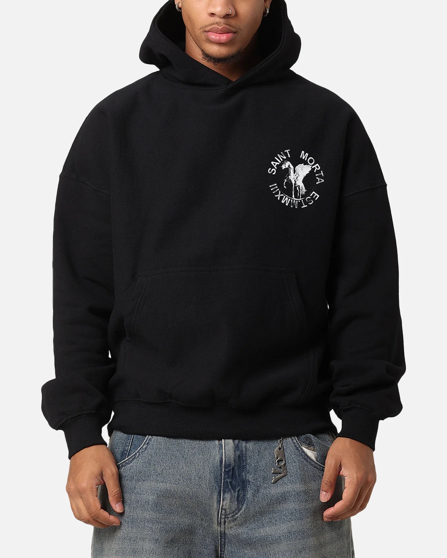 Saint Morta Pegasus Premium Hoodie Black - Image 2