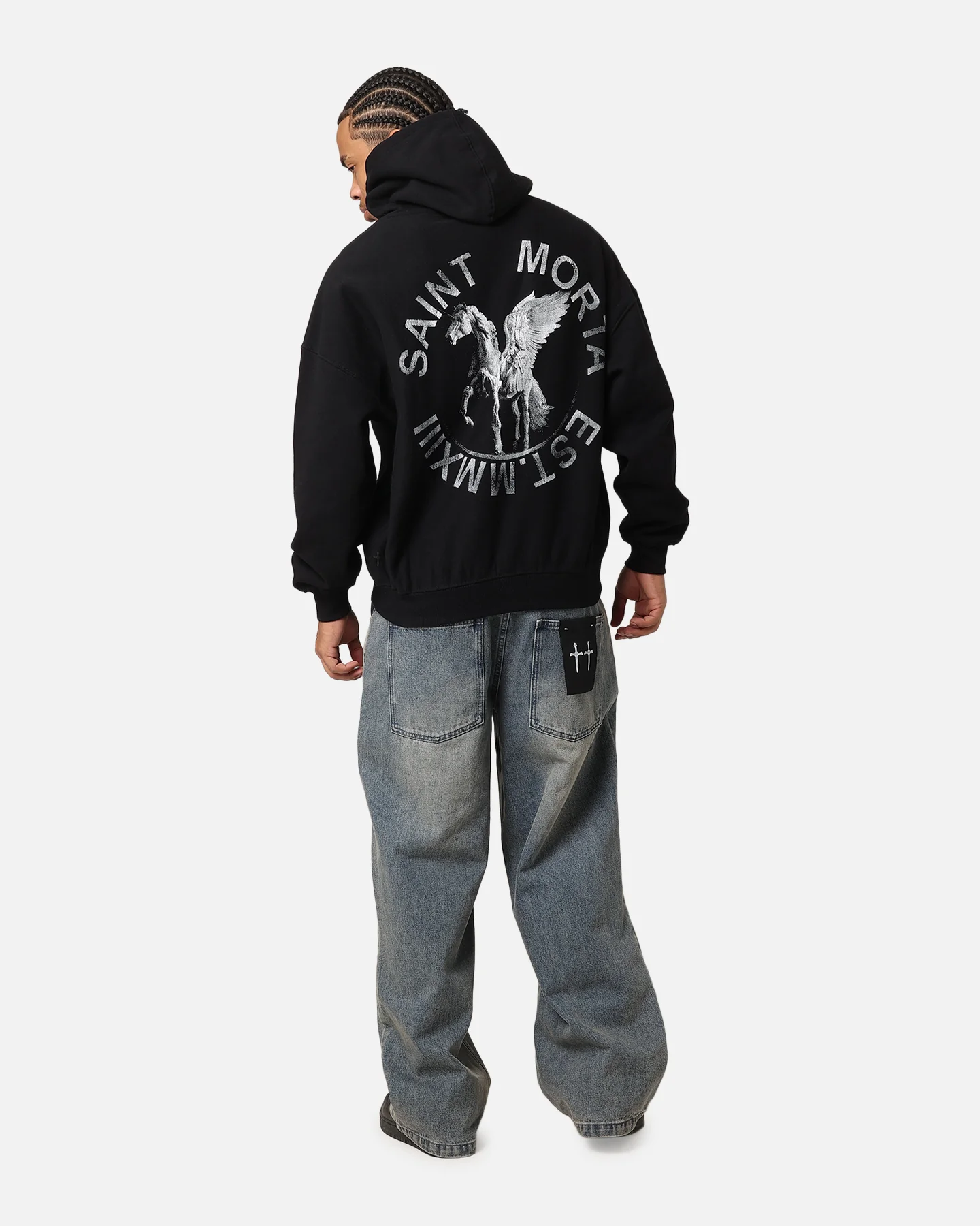 Saint Morta Pegasus Premium Hoodie Black - Image 3