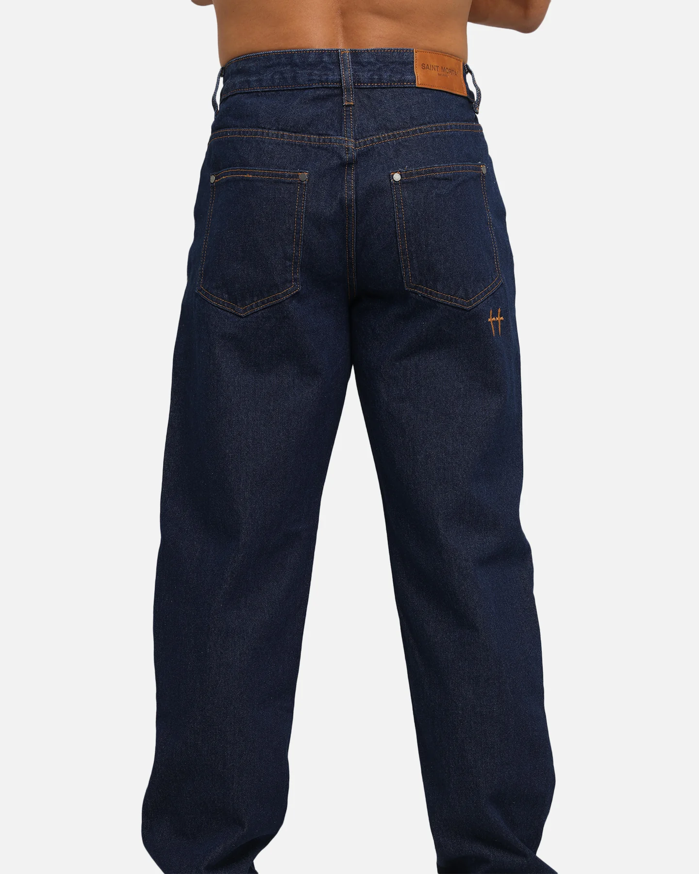 Saint Morta Psykhe Jeans Indigo/Tan - Image 8
