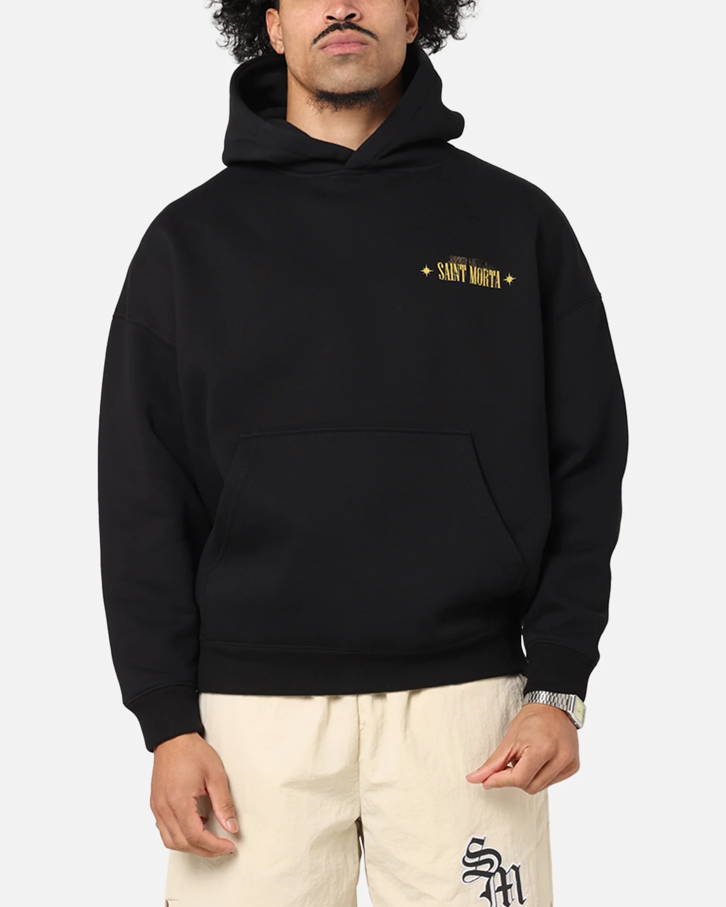 Saint Morta Realm Of Return Boxy Hoodie Black - Image 2
