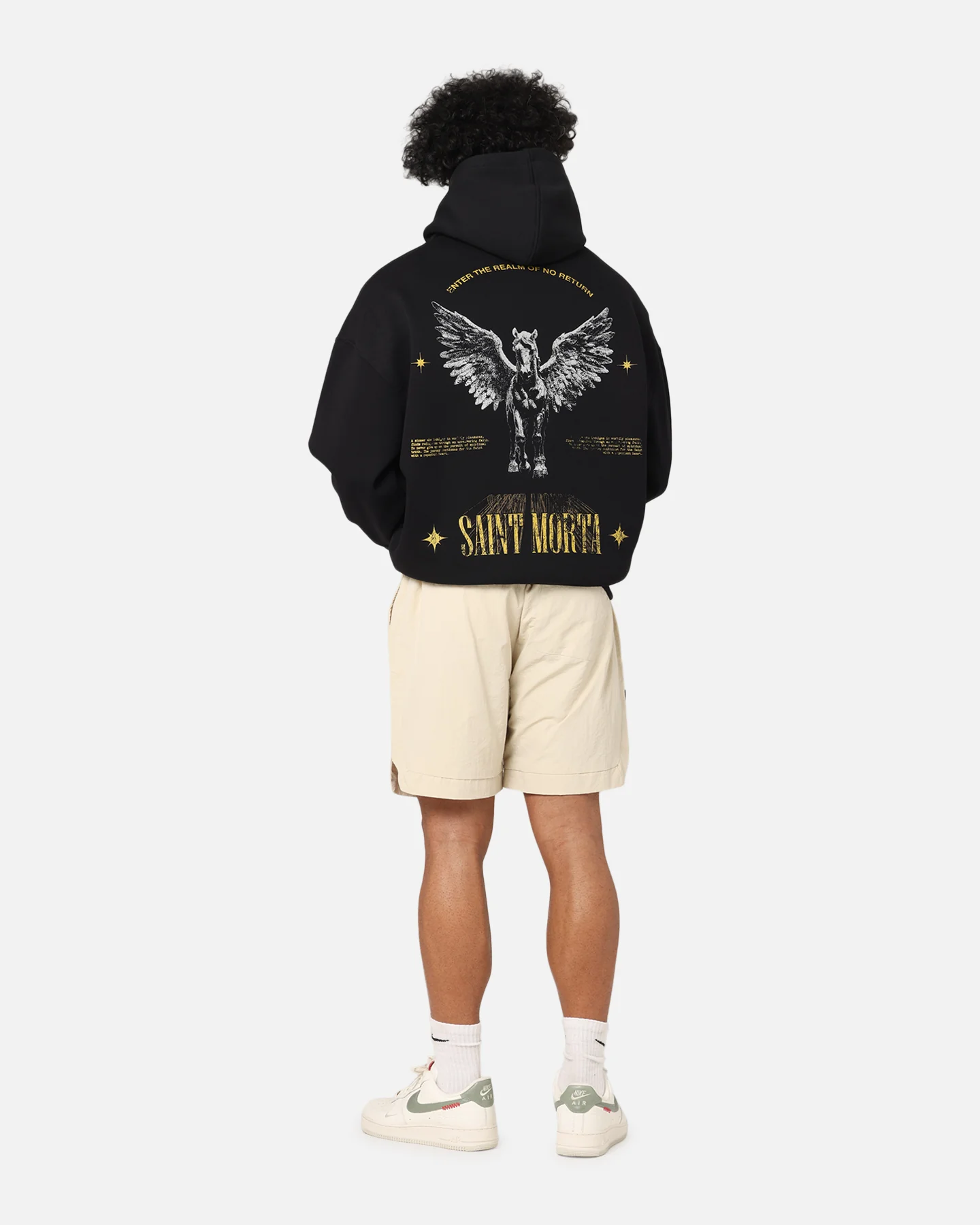Saint Morta Realm Of Return Boxy Hoodie Black - Image 3