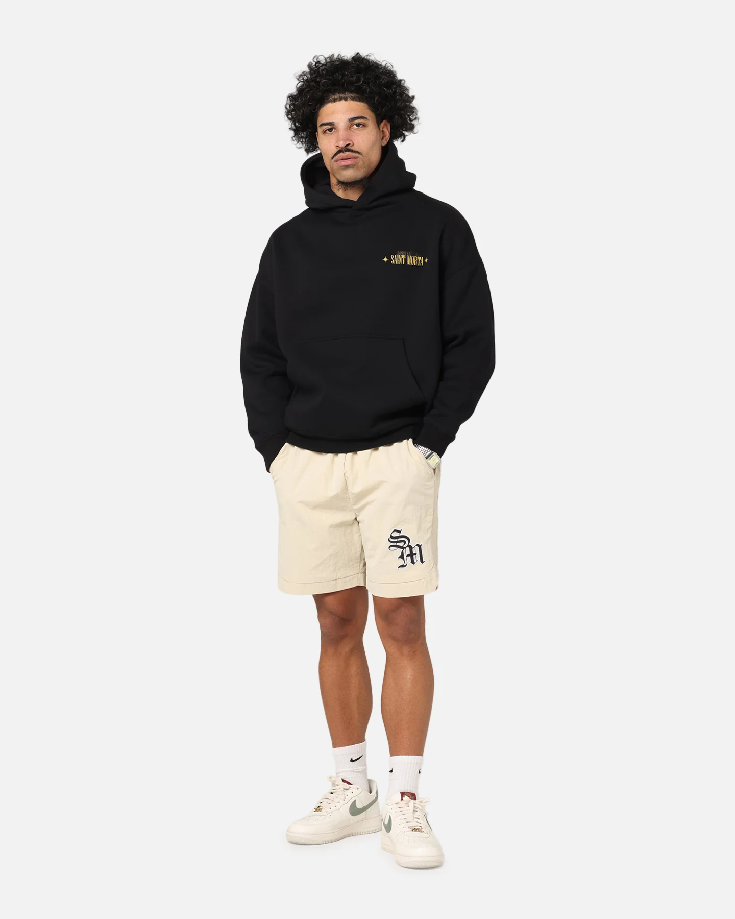 Saint Morta Realm Of Return Boxy Hoodie Black - Image 4