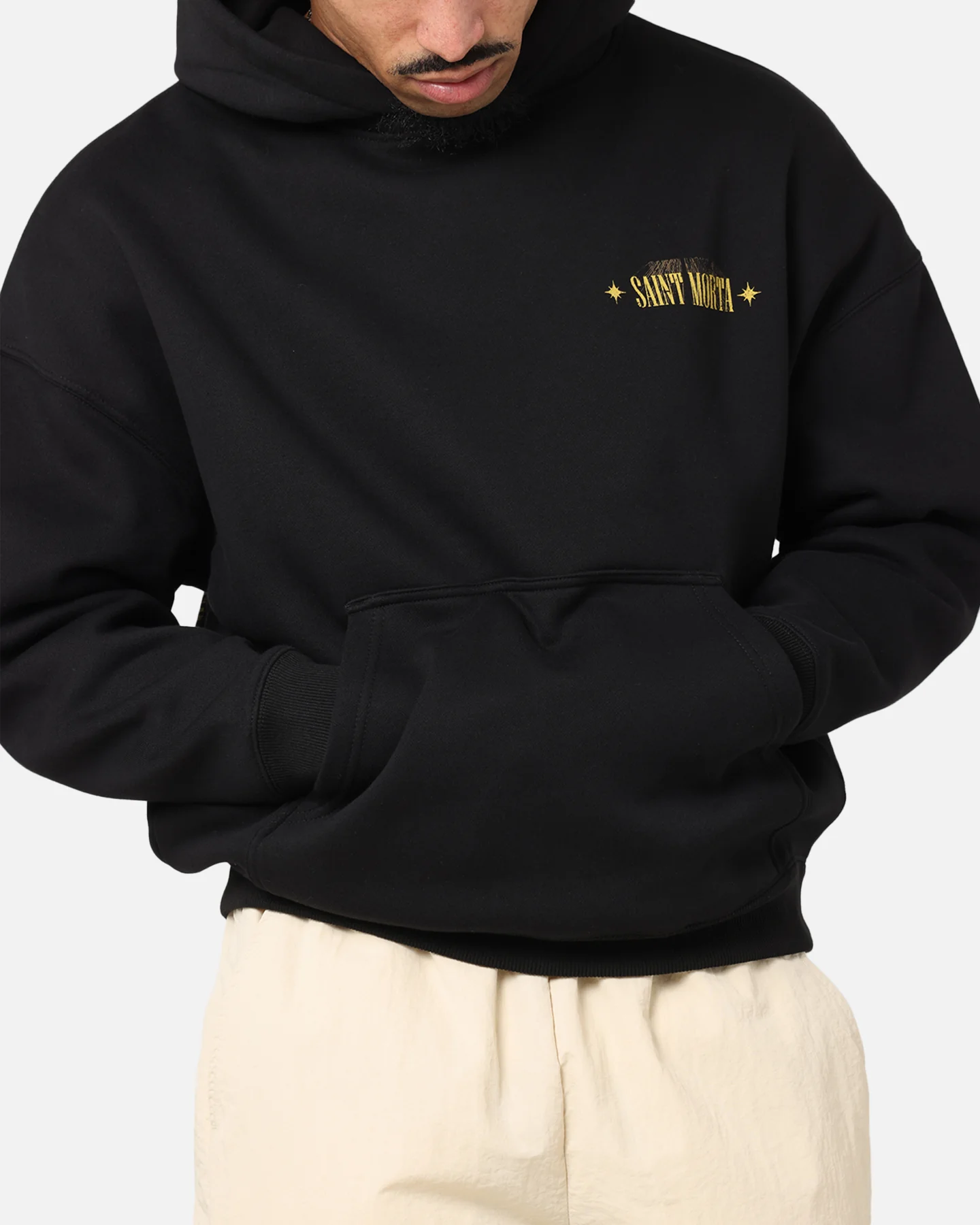 Saint Morta Realm Of Return Boxy Hoodie Black - Image 7