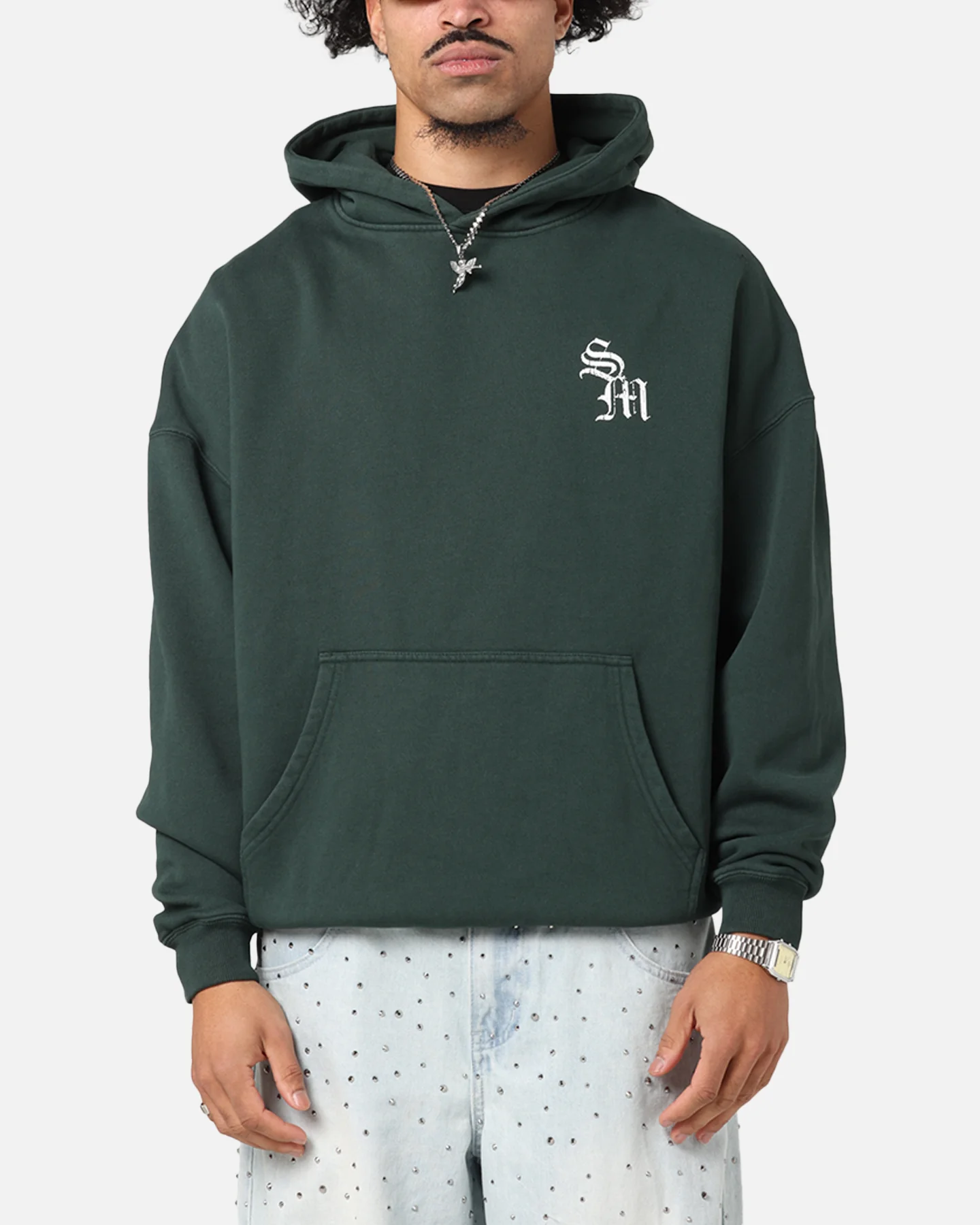 Saint Morta Redemption Boxy Hoodie Green - Image 2