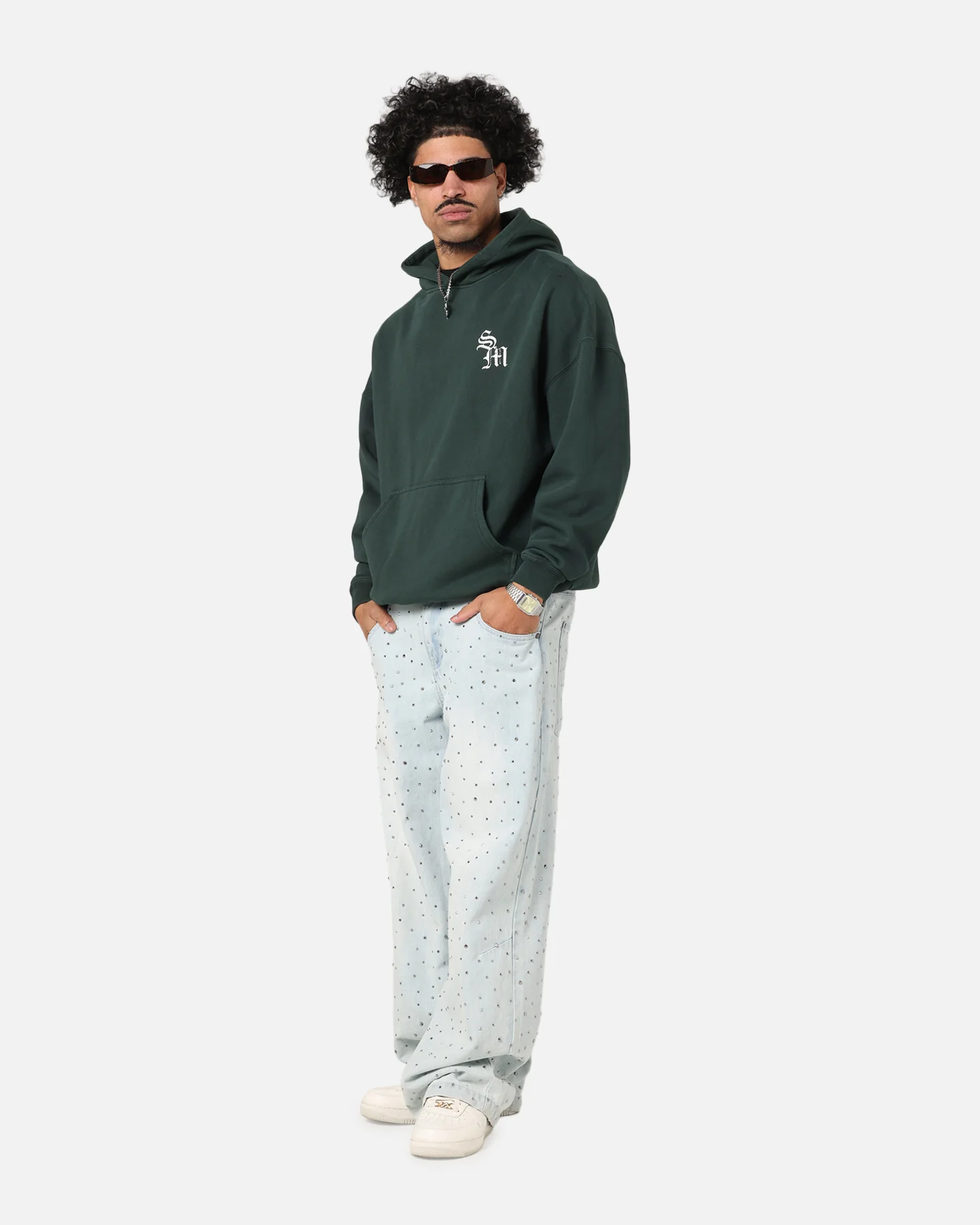 Saint Morta Redemption Boxy Hoodie Green - Image 4