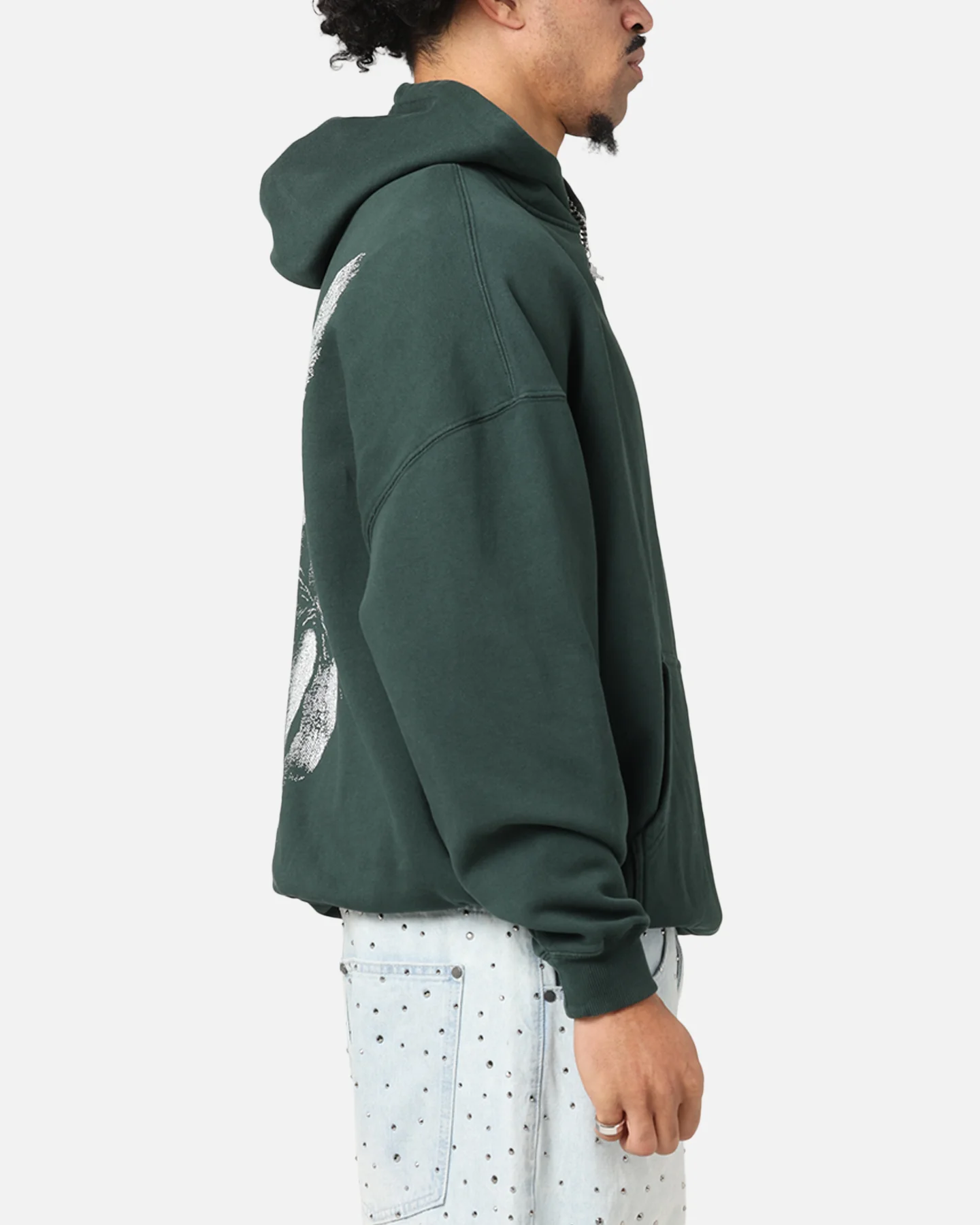 Saint Morta Redemption Boxy Hoodie Green - Image 5