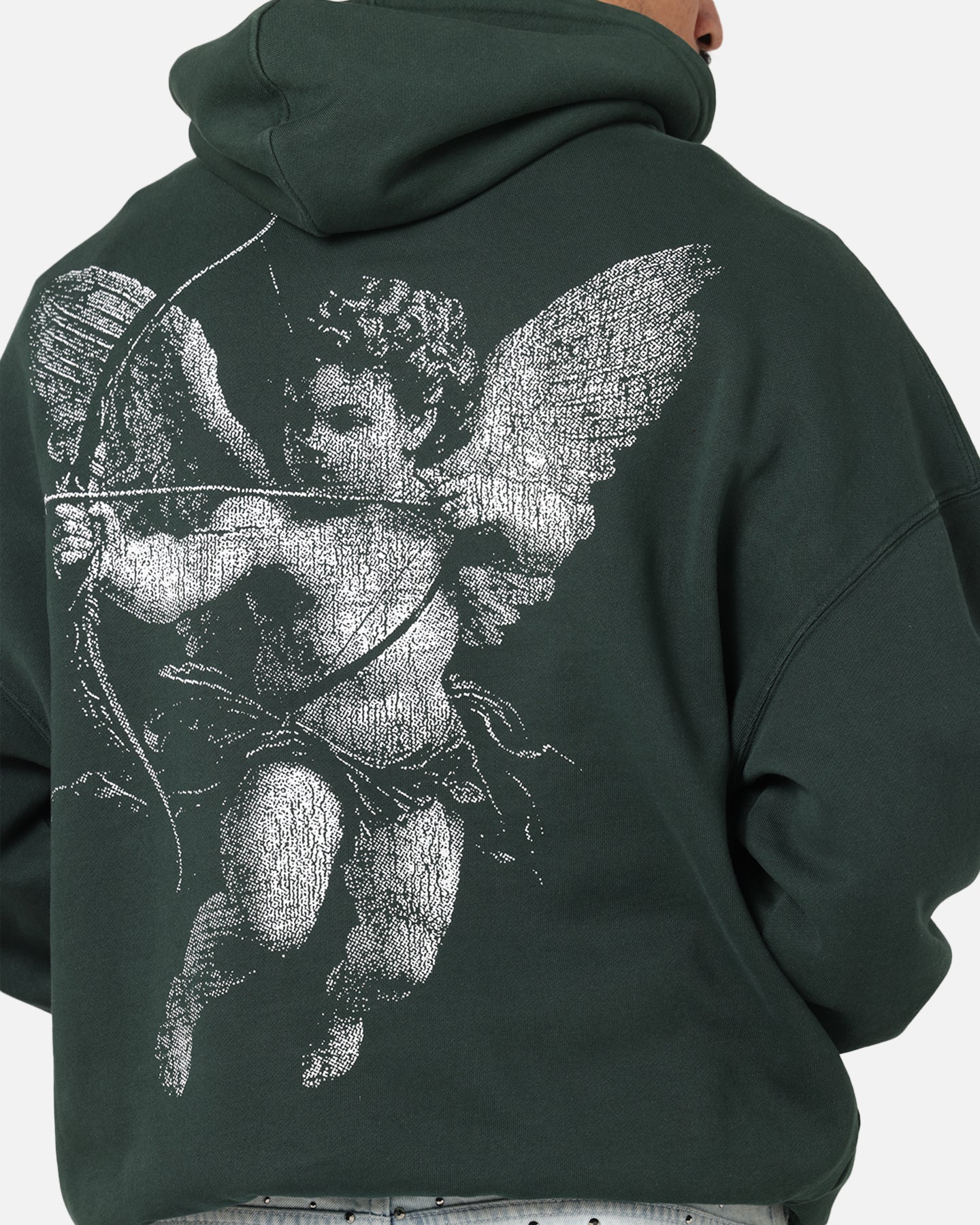 Saint Morta Redemption Boxy Hoodie Green - Image 7