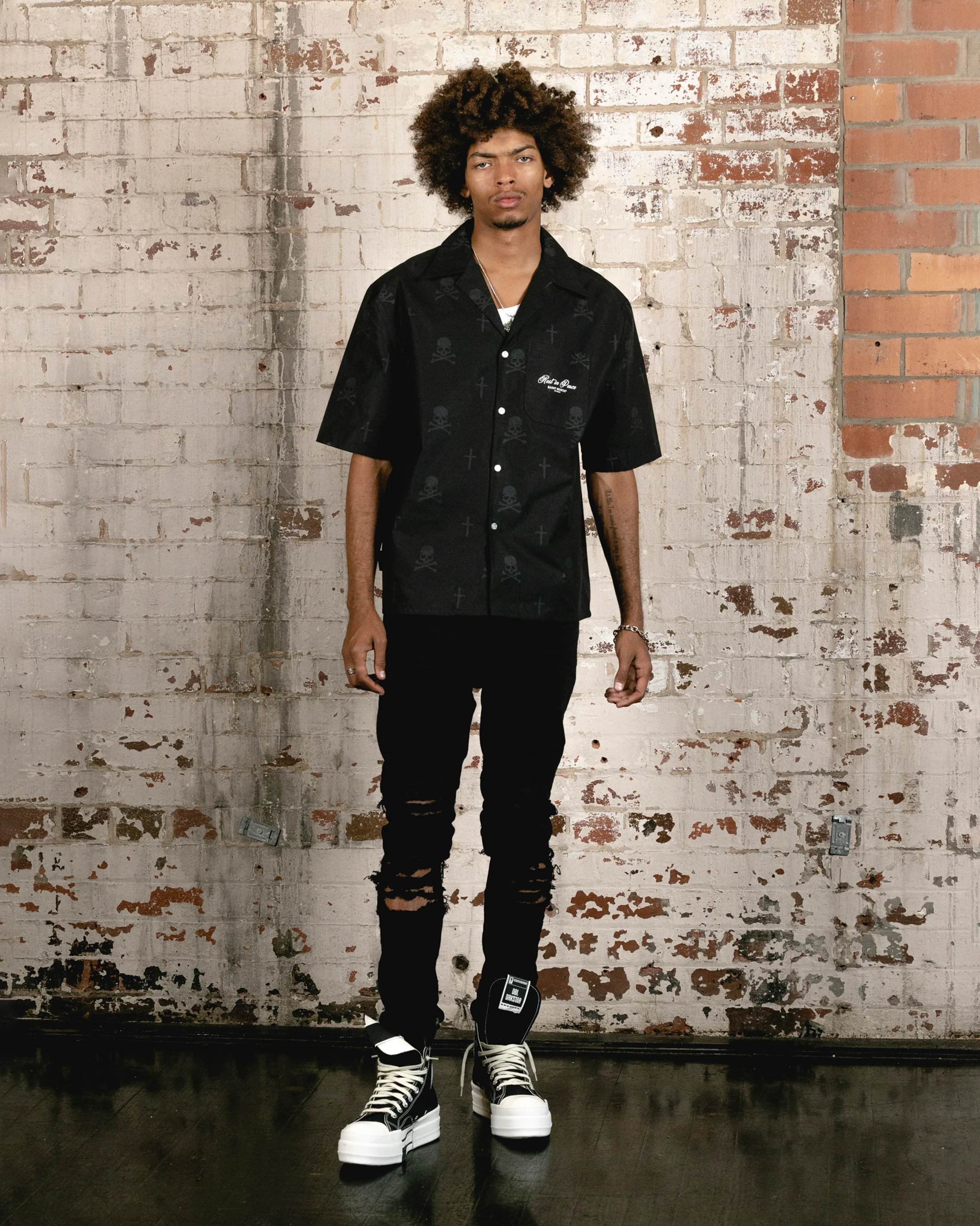 Saint Morta Rest In Pieces Short Sleeve Shirt Black - Image 3