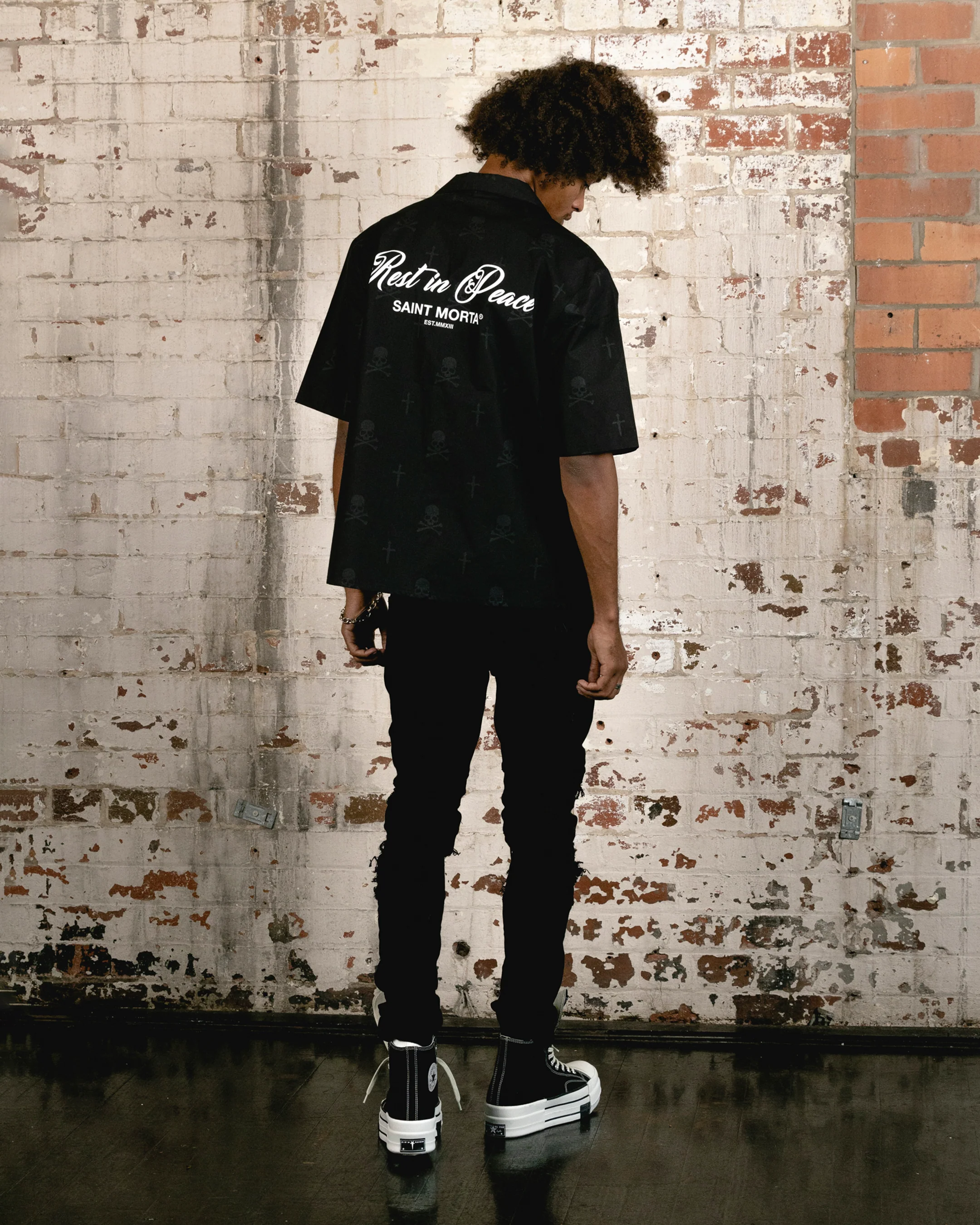 Saint Morta Rest In Pieces Short Sleeve Shirt Black - Image 8