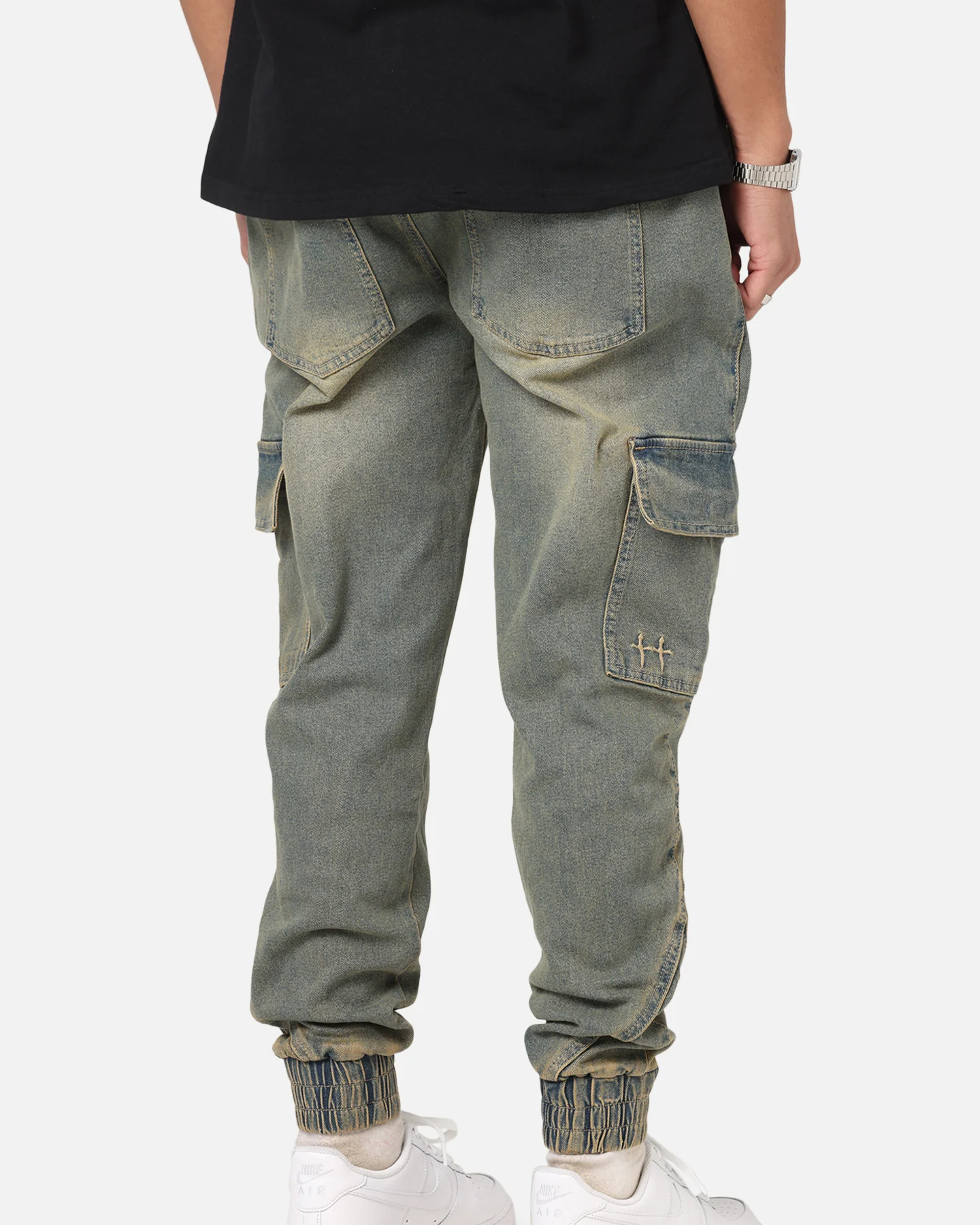 Saint Morta Rodeo Denim Joggers Dirty Blue - Image 4