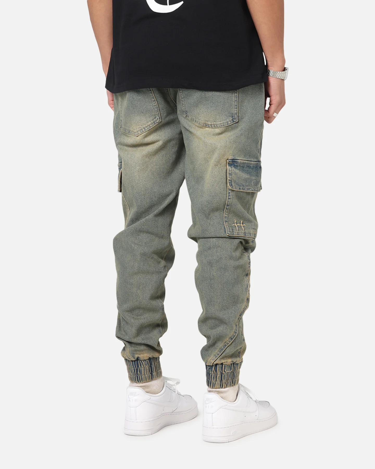 Saint Morta Rodeo Denim Joggers Dirty Blue - Image 5