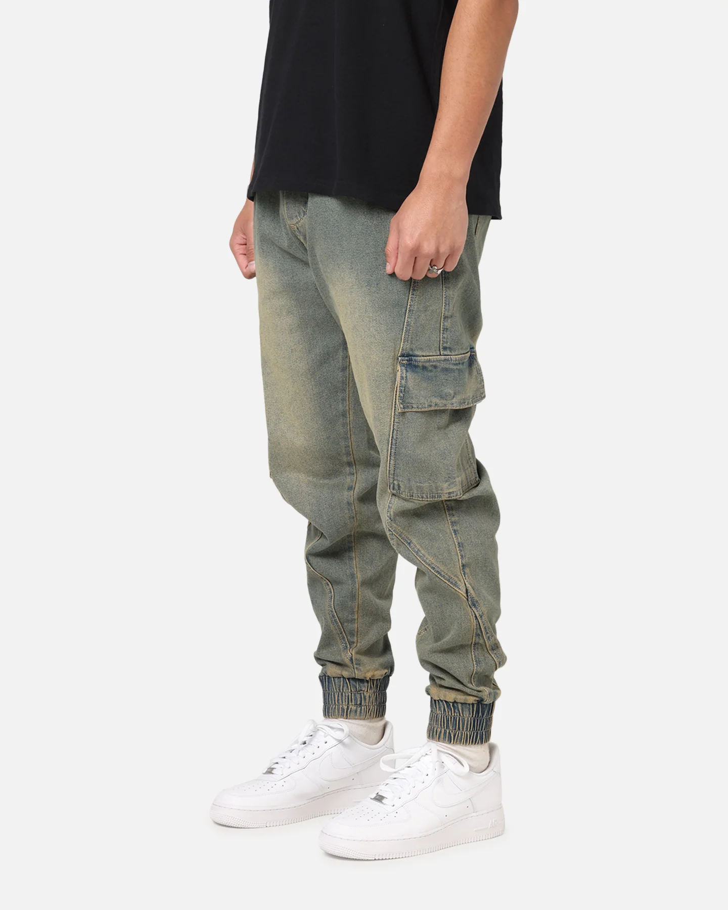 Saint Morta Rodeo Denim Joggers Dirty Blue - Image 6