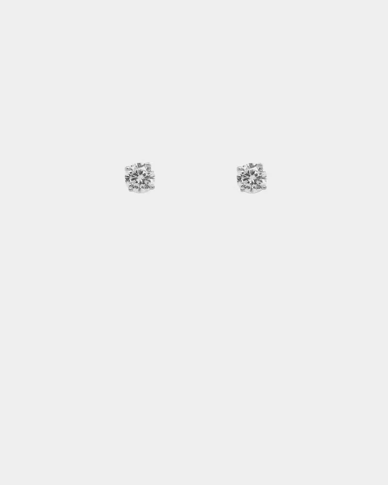 Saint Morta Round Cut Earrings Iced White Gold - Image 4