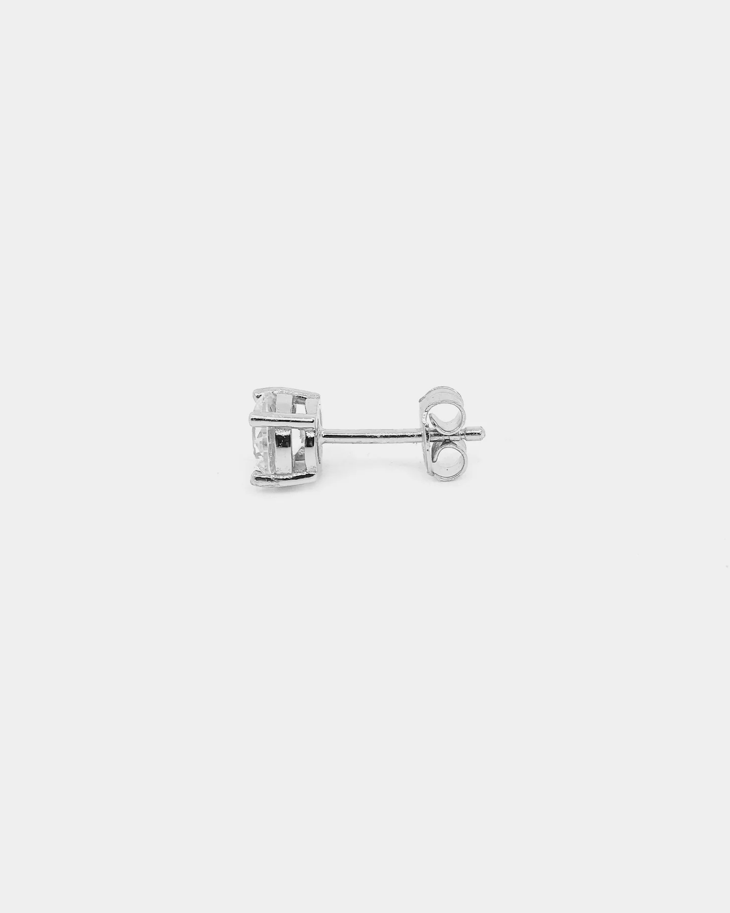 Saint Morta Round Cut Earrings Iced White Gold - Image 6