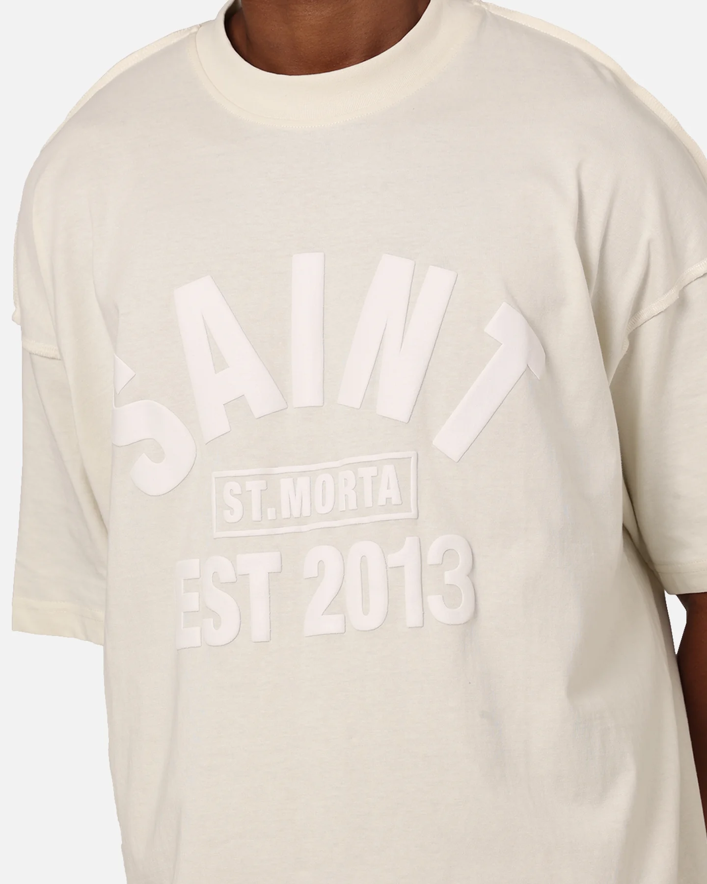 Saint Morta St Morta Boxy T-Shirt Off White - Image 8