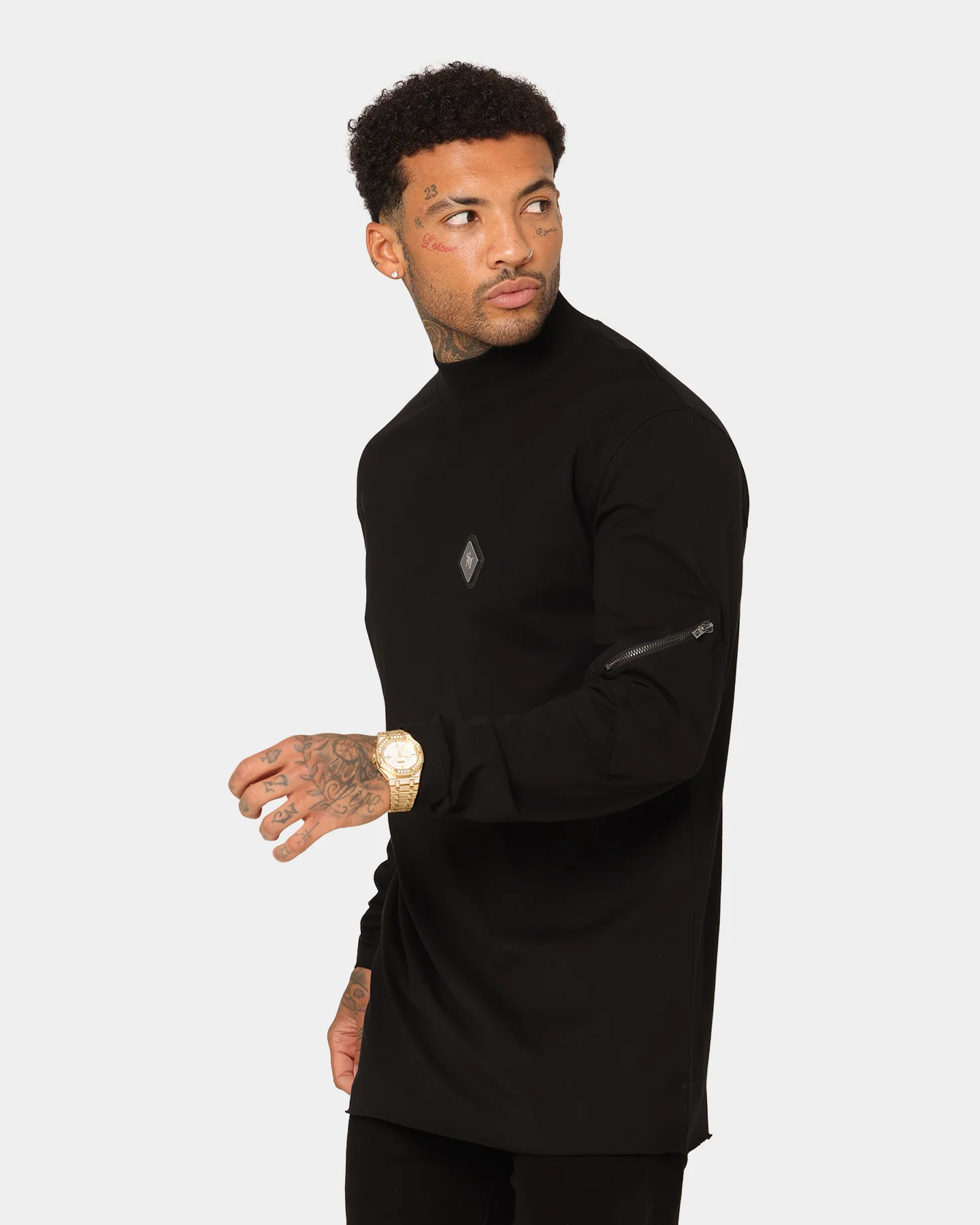 Saint Morta Syndicate Long Sleeve T-Shirt Black/Black - Image 6