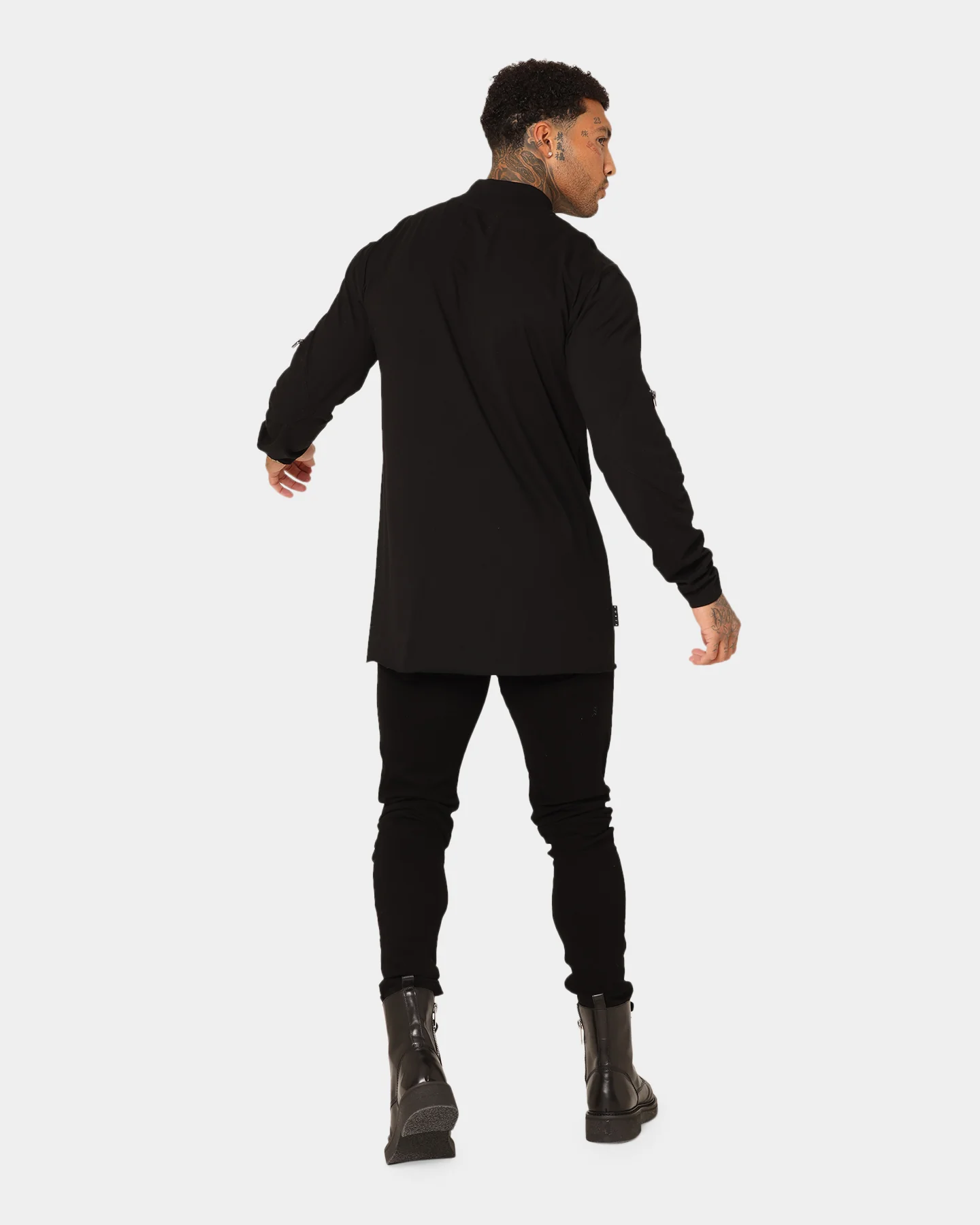 Saint Morta Syndicate Long Sleeve T-Shirt Black/Black - Image 9