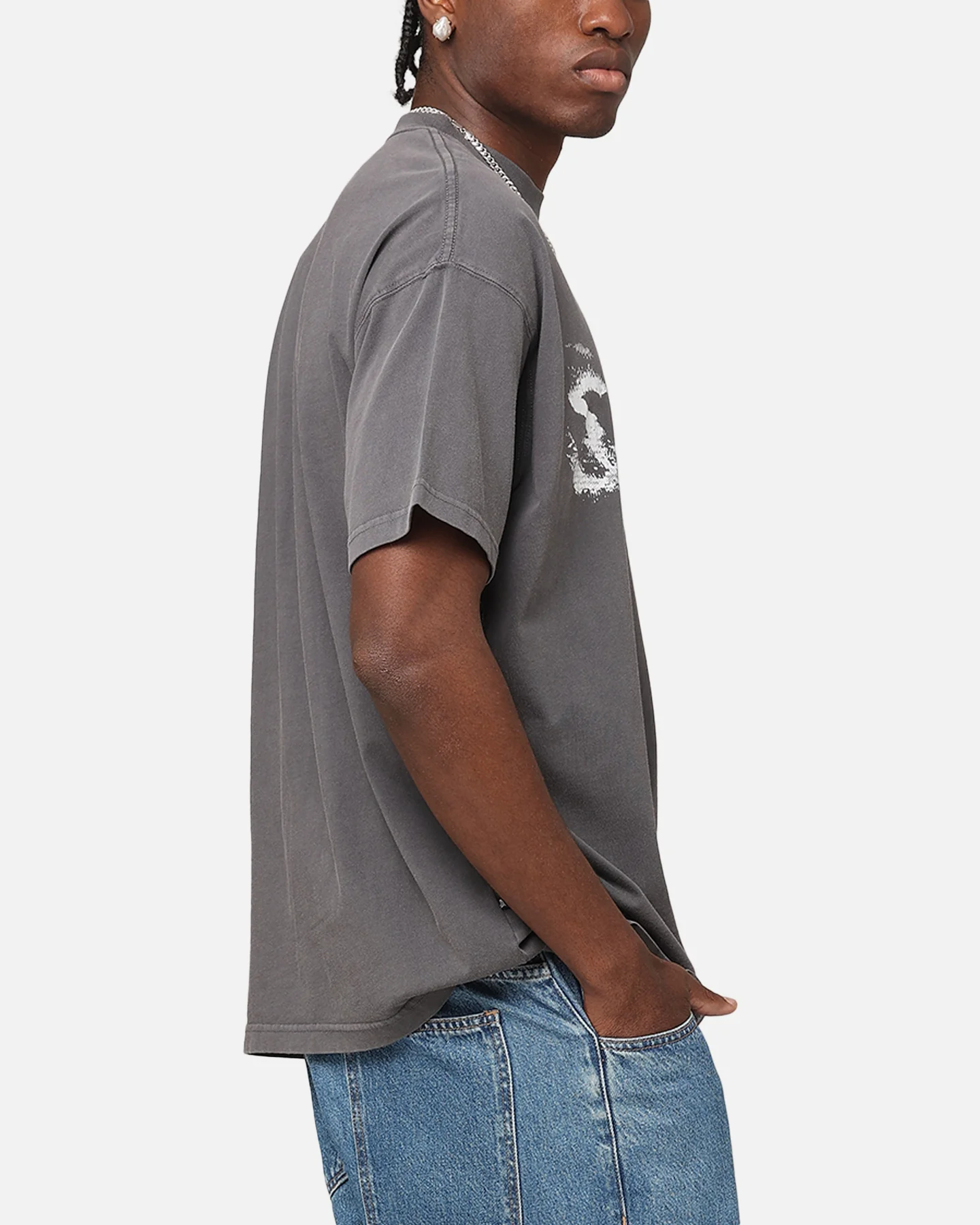 Saint Morta System Overload Boxy T-Shirt Charcoal - Image 4