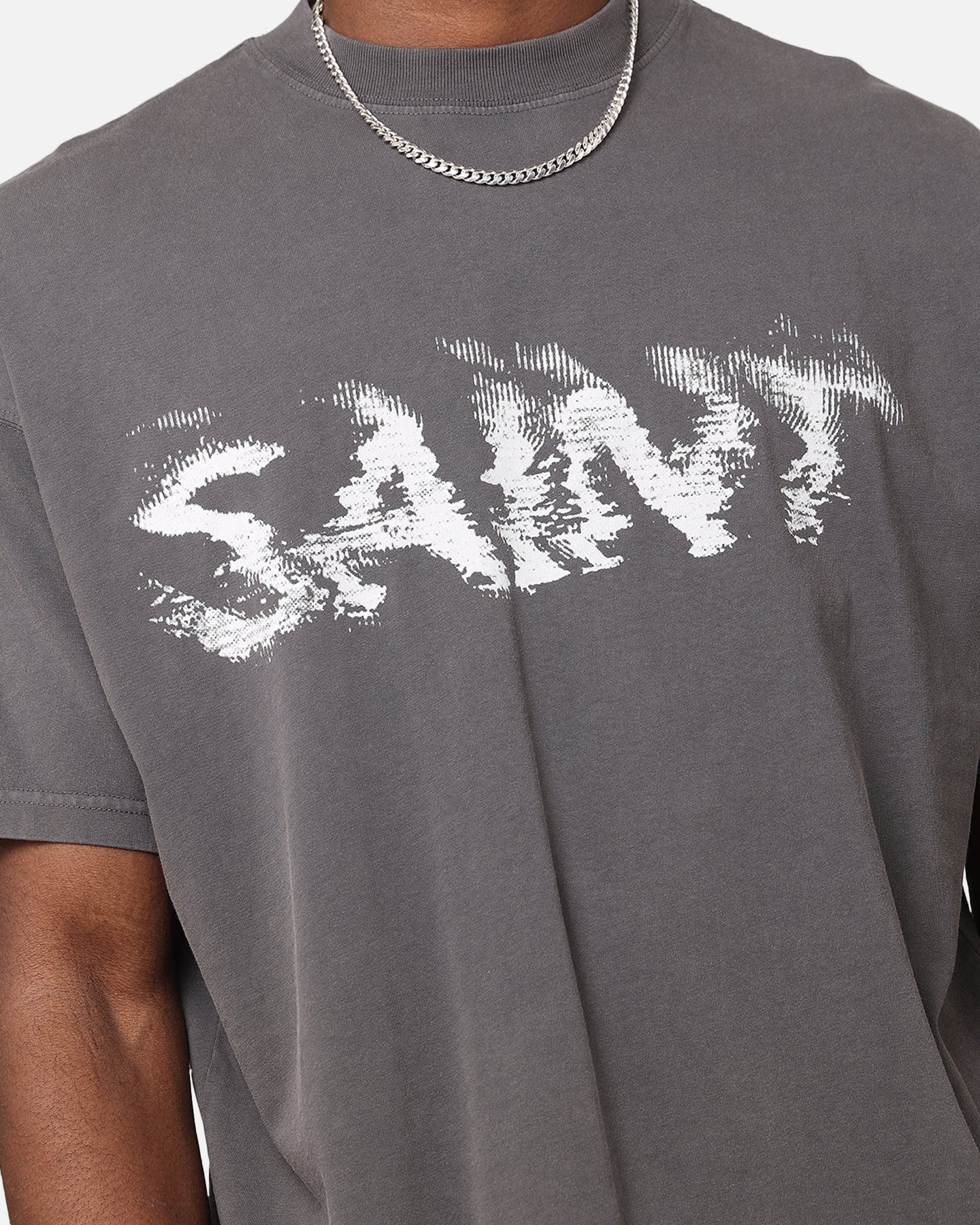 Saint Morta System Overload Boxy T-Shirt Charcoal - Image 6