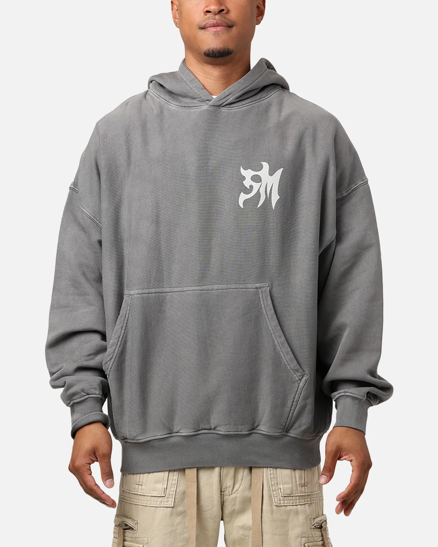 Saint Morta Tribe Premium Hoodie Washed Charcoal - Image 2
