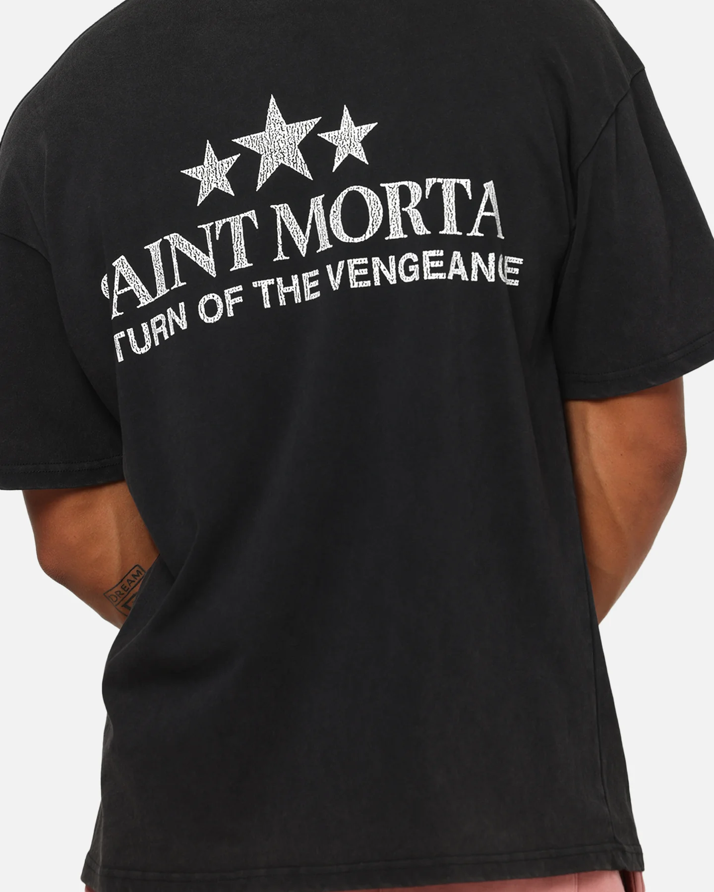 Saint Morta Vengeance T-Shirt Black Acidwash - Image 7