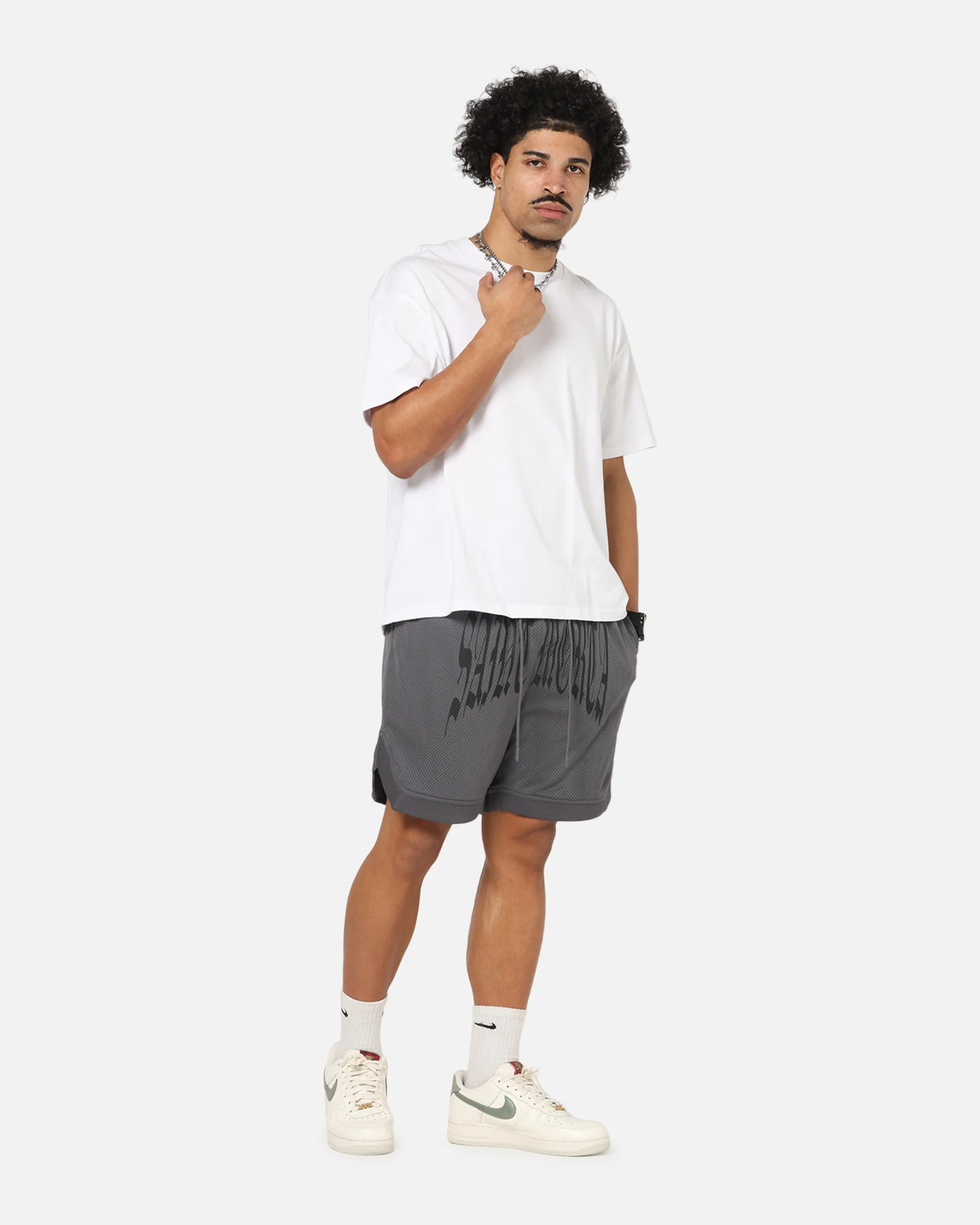 Saint Morta Vill Park Mesh Shorts Vintage Black - Image 2
