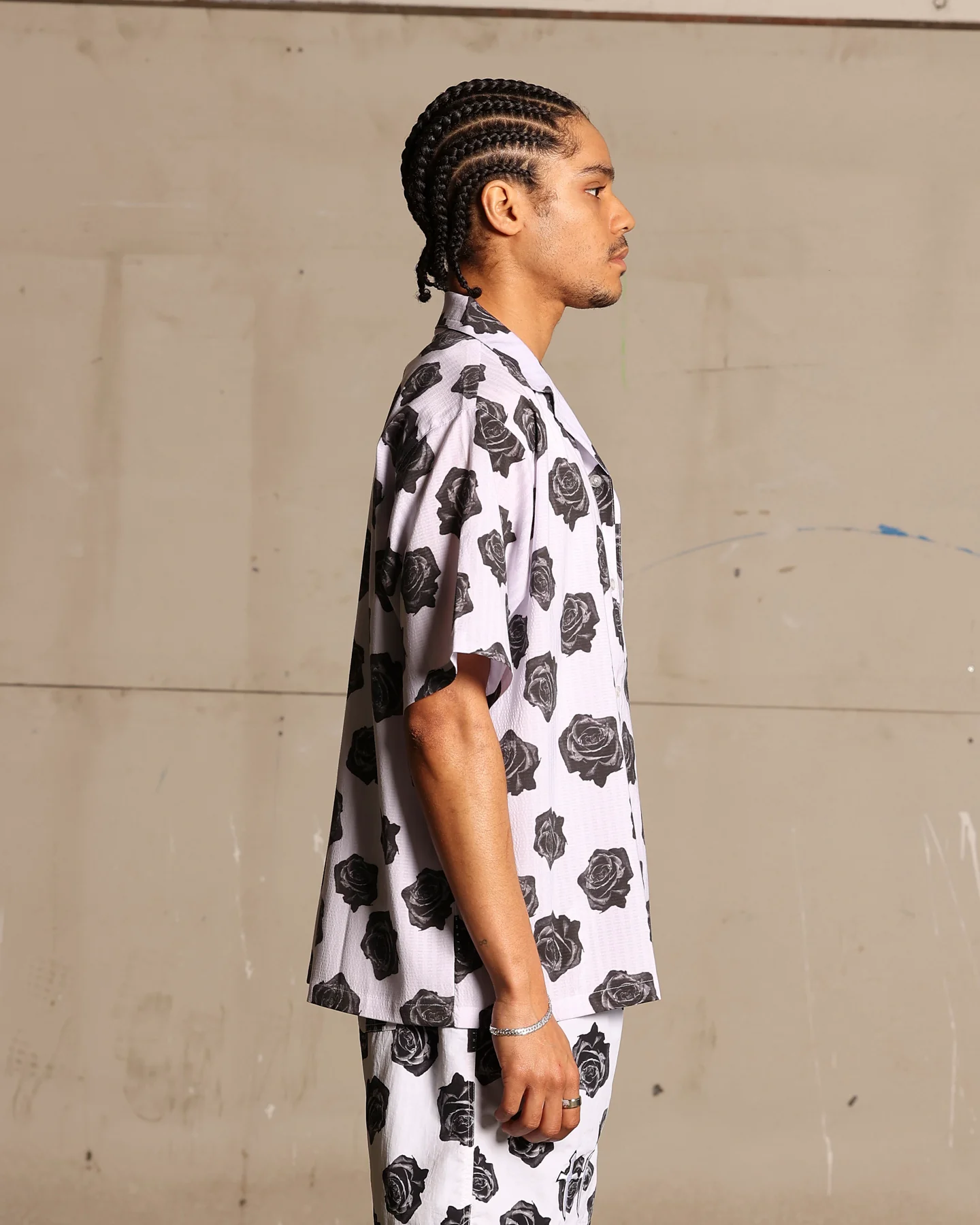 Saint Morta Vintage Rose Short Sleeve Shirt White - Image 7