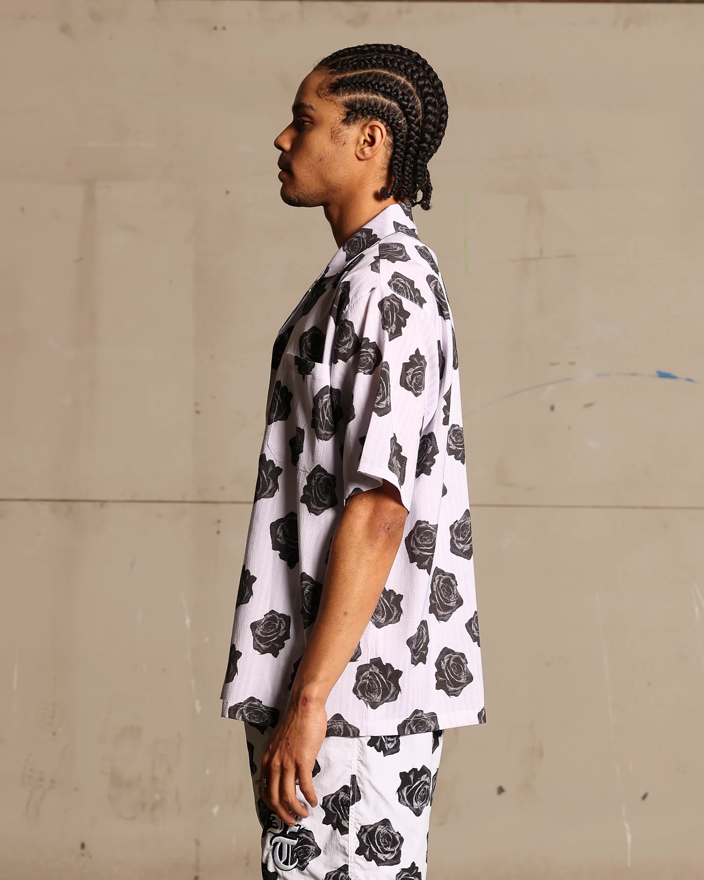 Saint Morta Vintage Rose Short Sleeve Shirt White - Image 8